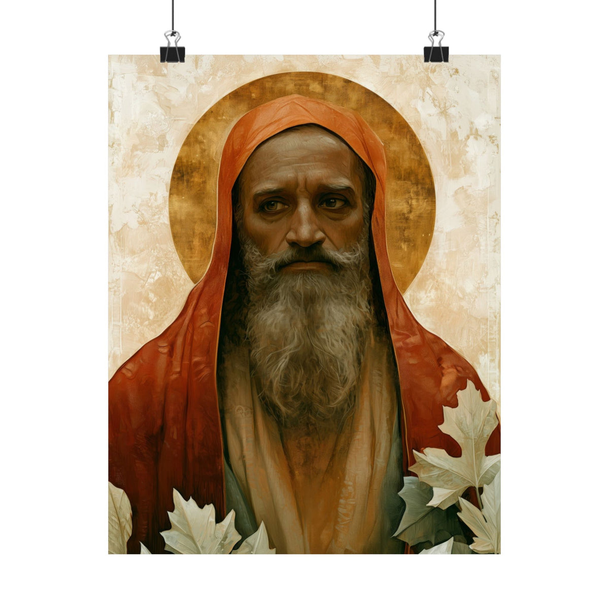 Saint Augustine of Hippo - Sanctified Souls Print - Multiple Sizes - Premium Matte Vertical Posters
