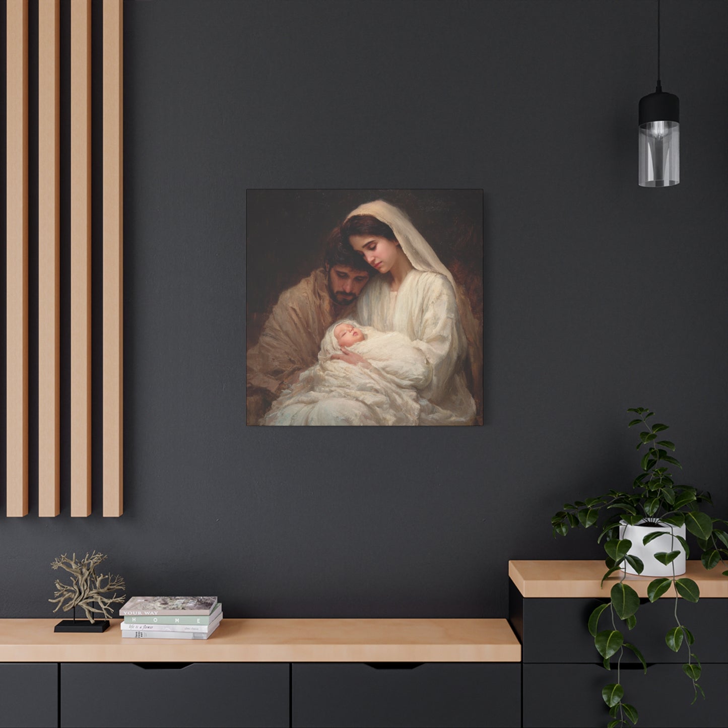 The Quiet Kingdom of the Holy Family - Gallery Wrapped Canvas - Print - Religious Art for your Home - Catholic