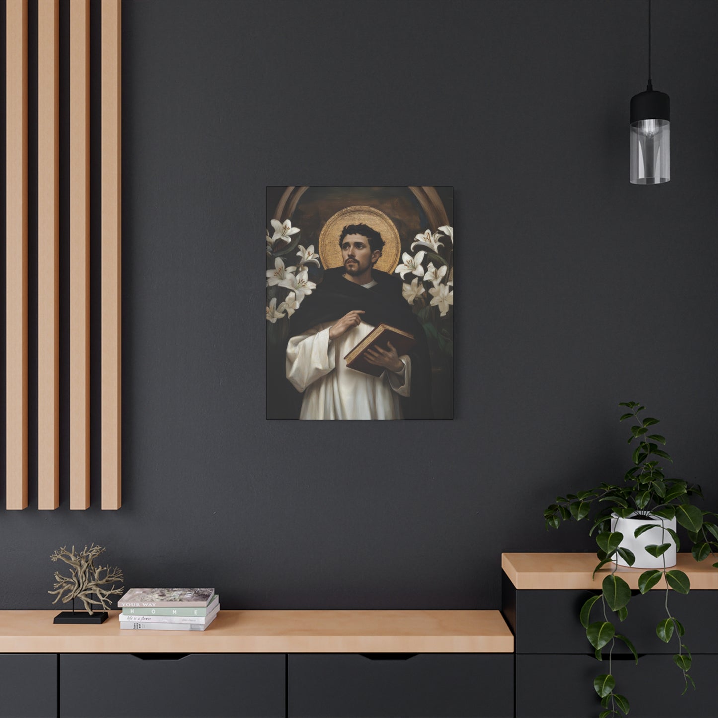 Saint Dominic -  Museum Wrapped Canvas - Sanctified Souls Print - Religious Art for your Home - Catholic Patron Saint Art
