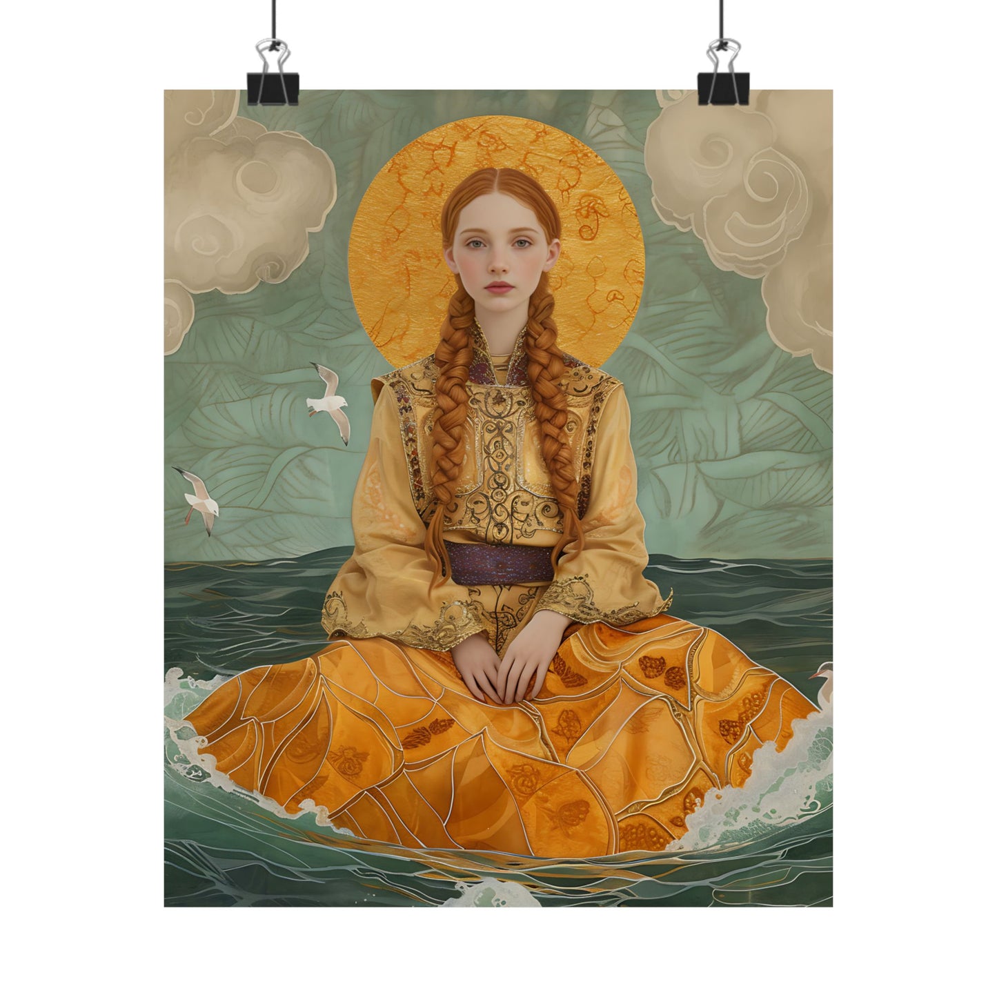 Saint Ia of Cornwall - Sanctified Souls Print - Multiple Sizes - Premium Matte Vertical Posters