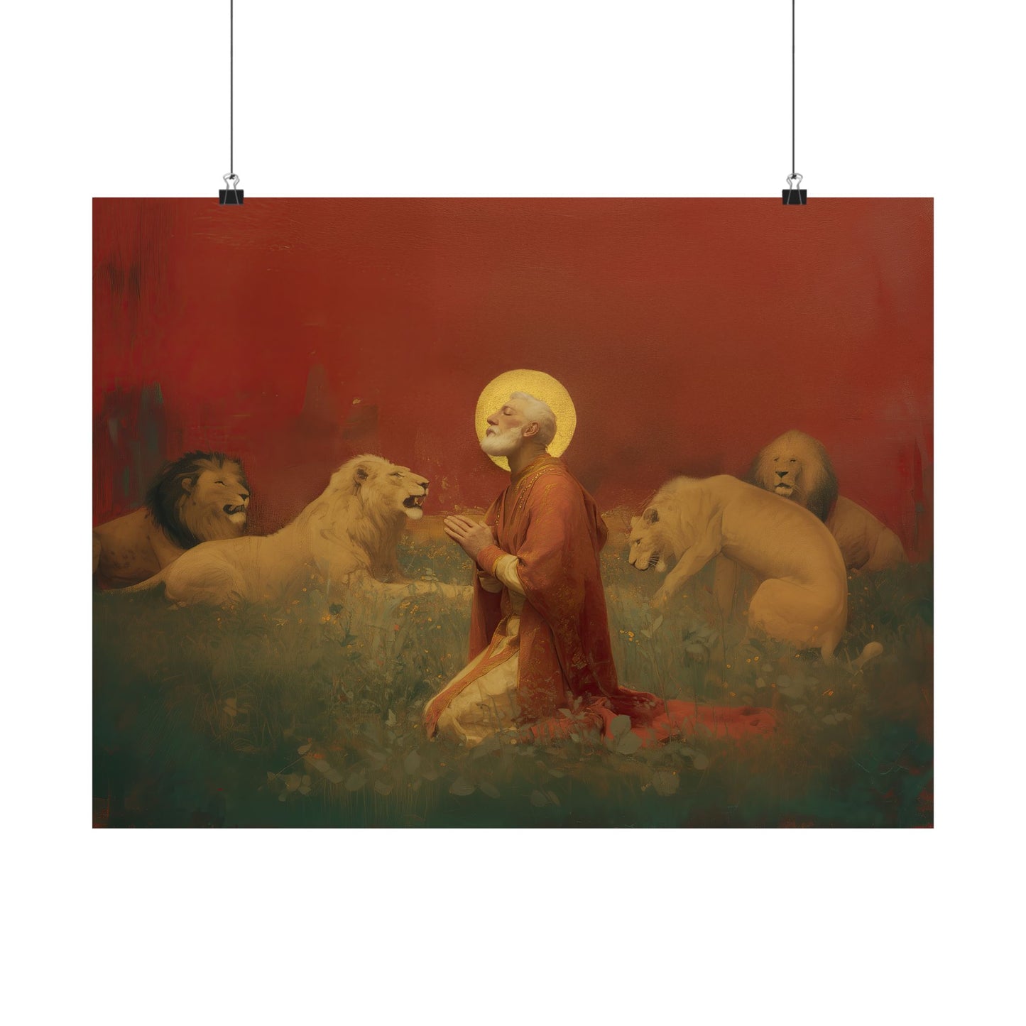 Saint Ignatius of Antioch - Sanctified Souls Print - Multiple Sizes - Premium Posters - Catholic Art - Christian Home Decor Artwork