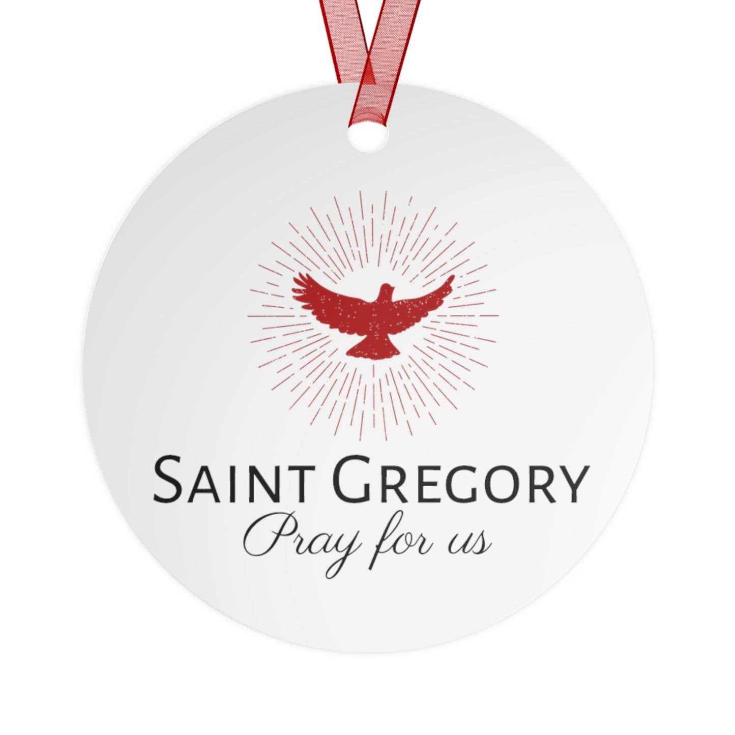 Pope Saint Gregory the Great Ornament - Religious Holiday Christmas Ornament and Keepsake - Double sided Keepsake Religious Ornament