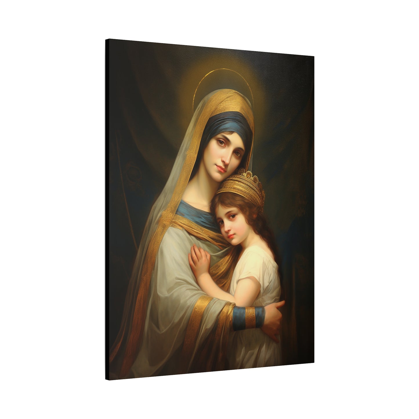 Saint Anne mother of Mary the Blessed Virgin - Museum Wrapped Canvas - Sanctified Souls Print - Religious Art for your Home