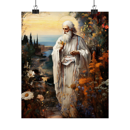 God's Footsteps in Eden Print - Sanctified Souls Print - Multiple Sizes - Premium Matte Vertical Posters