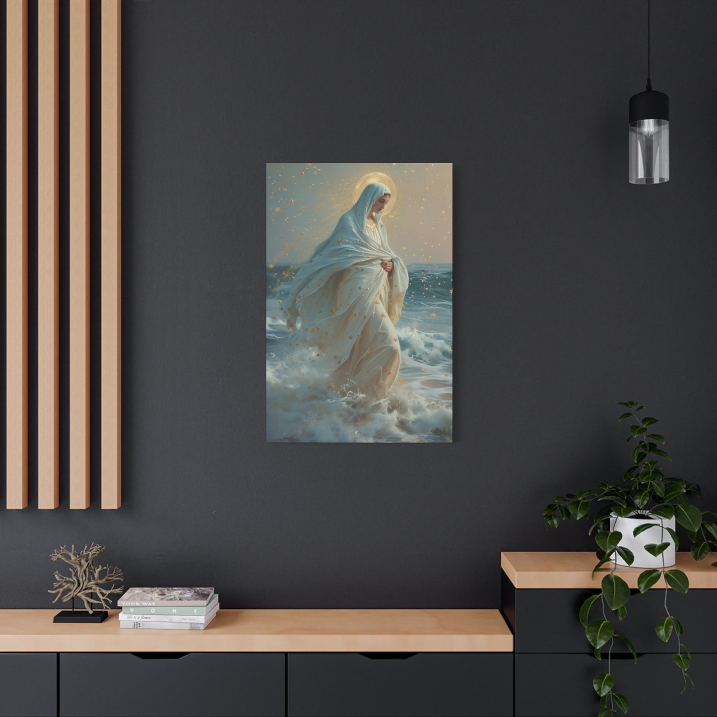 Guiding Light - Our Lady, Star of the Sea - Museum Wrapped Canvas - Sanctified Souls - Religious Art for your Home