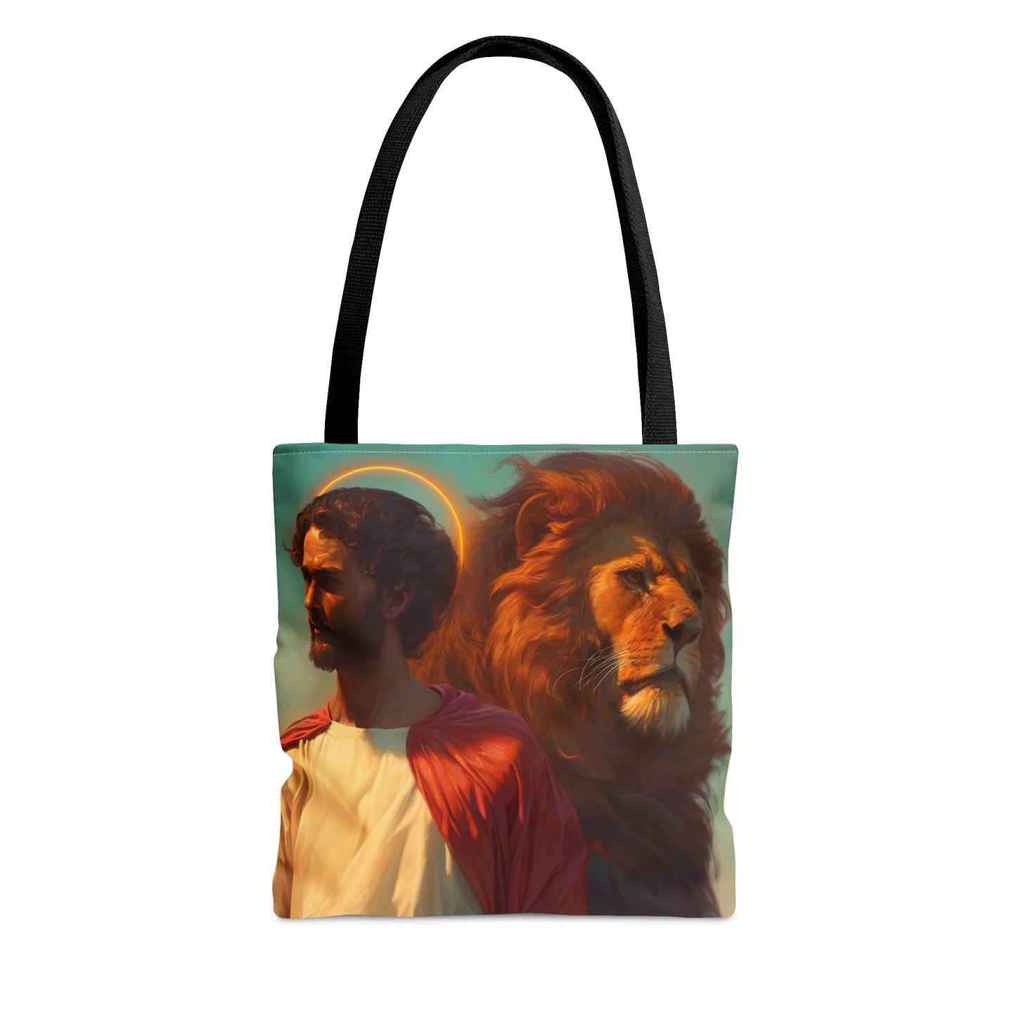 Saint Mark the Evangelist  Tote Bag - Large Medium Small Faith Art Bag - Catholic Faith Purse - Religious Carry All Reusable Tote Bag