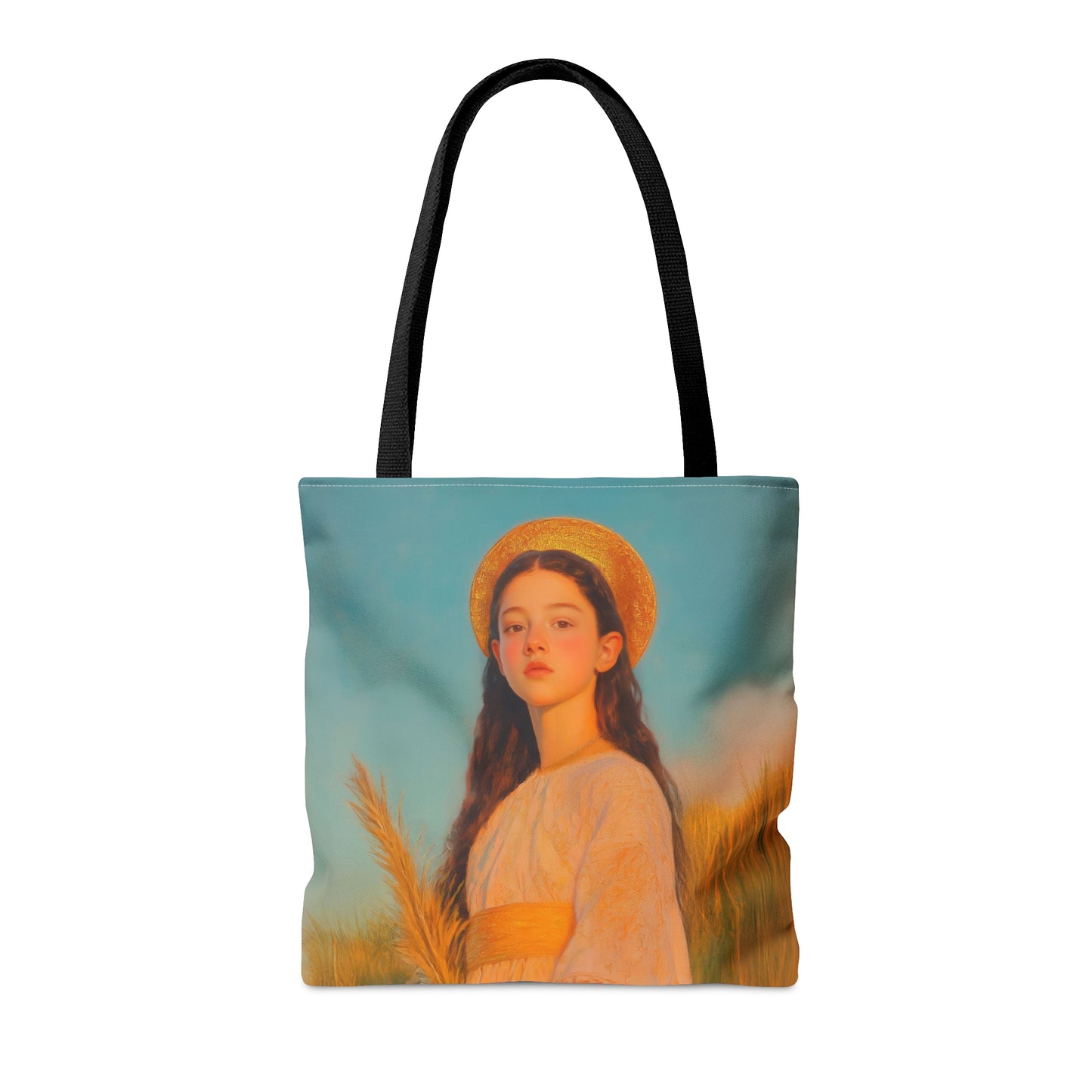 Saint Faith - Tote Bag - Large Medium Small Faith Art Bag - Bible Study Faith Purse - Double Sided Prayer Tote - Catholic Saint