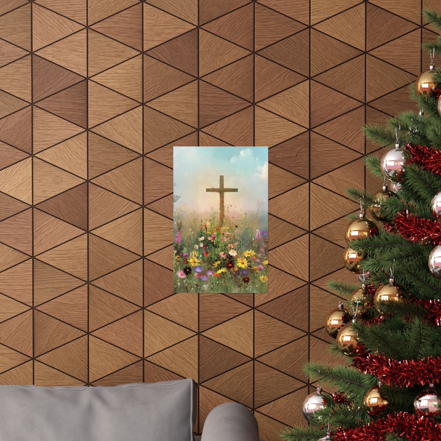 The Cross That Called the Earth to Life - Sanctified Souls Print - Multiple Sizes - Premium Matte Vertical Posters