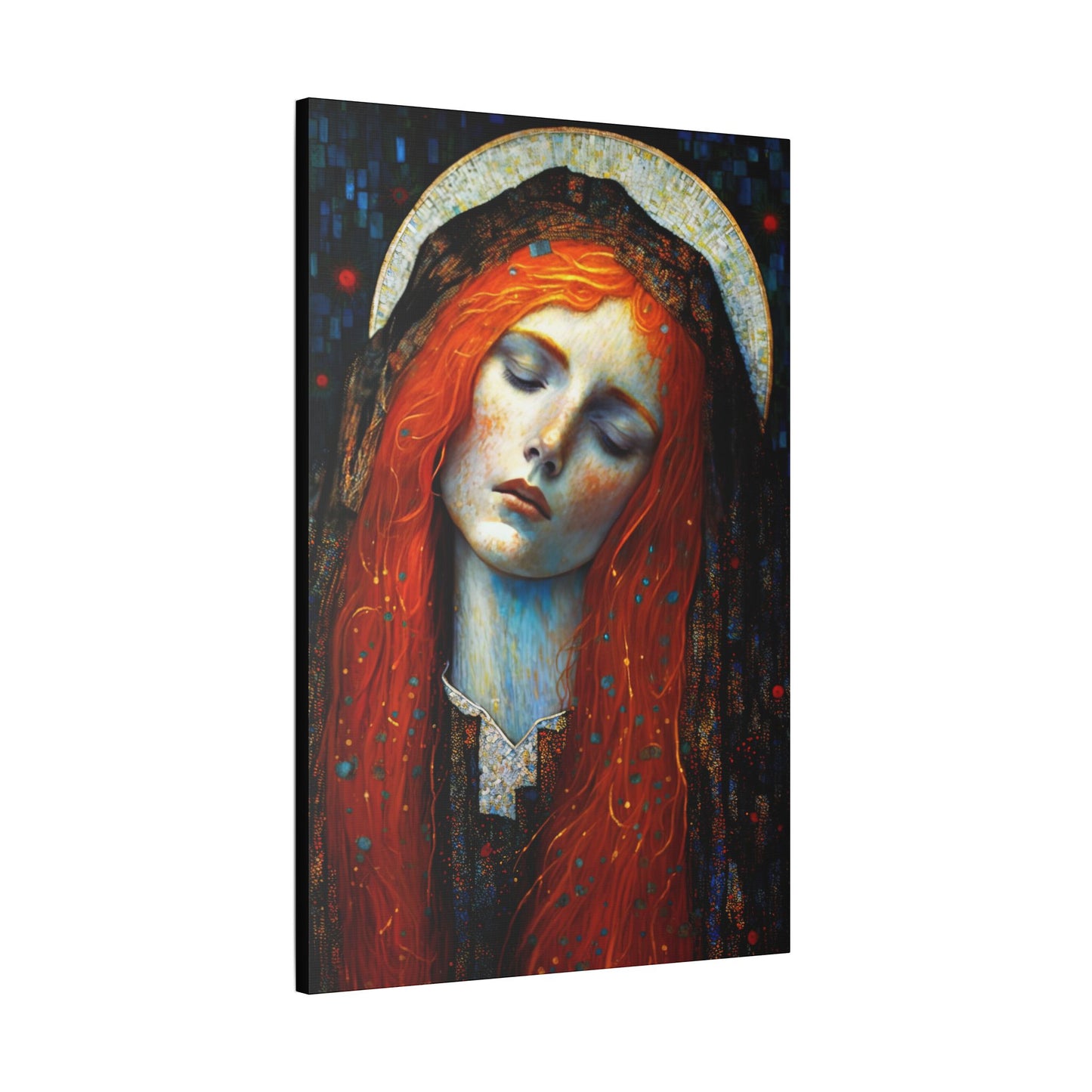Embracing Grace - Saint Mary Magdalene Canvas Print - Multiple Sizes - Catholic Home art - Museum Wrapped Canvas - Sanctified Souls Print