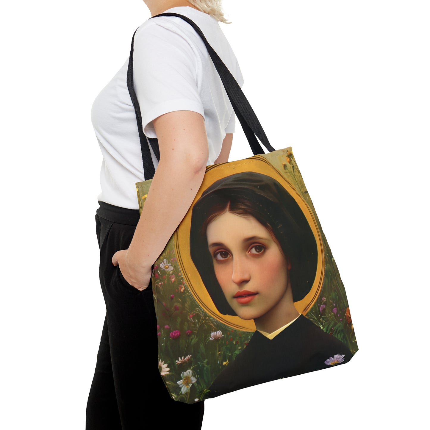 Saint Vincenza Gerosa Tote Bag - Large Medium Small Faith Art Bag - Catholic Faith Purse - Religious Carry All Reusable Tote Bag