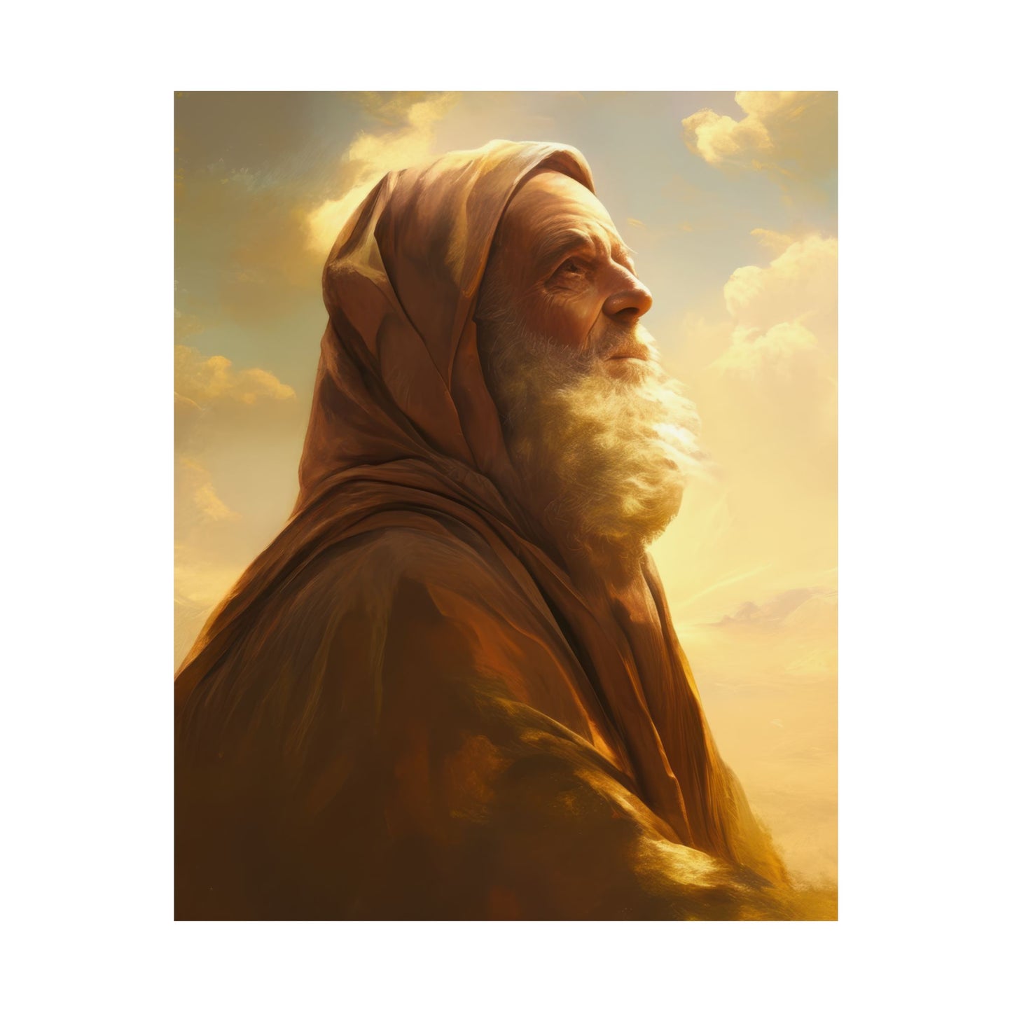 Father Abraham - Sanctified Souls Print - Multiple Sizes - Premium Posters - Catholic Art - Christian Home Decor Artwork