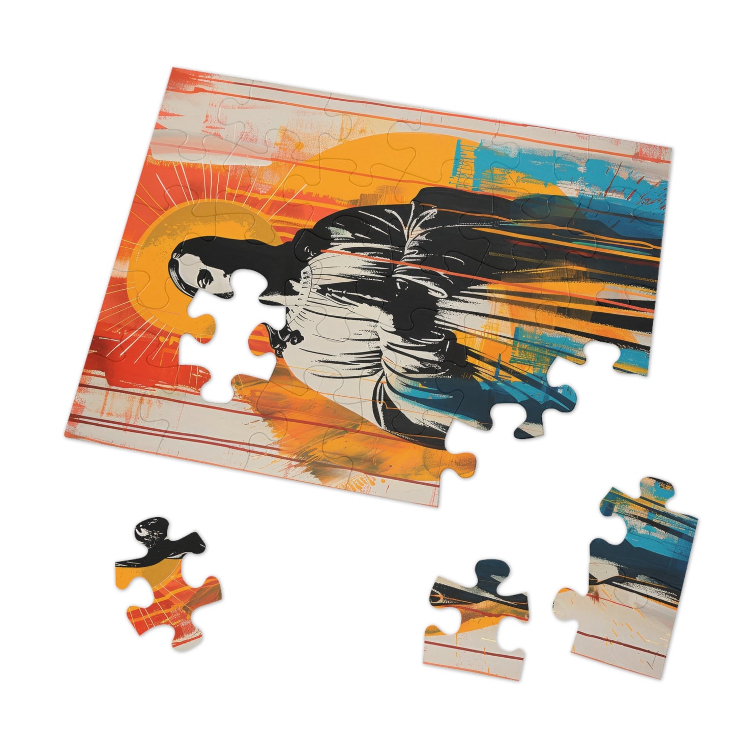 Jesus, King of Peace and Light - Puzzle and Keepsake Tin - Religious (30, 110, 252, 500,1000) - Religious Puzzle - Christ Mixed Media Art