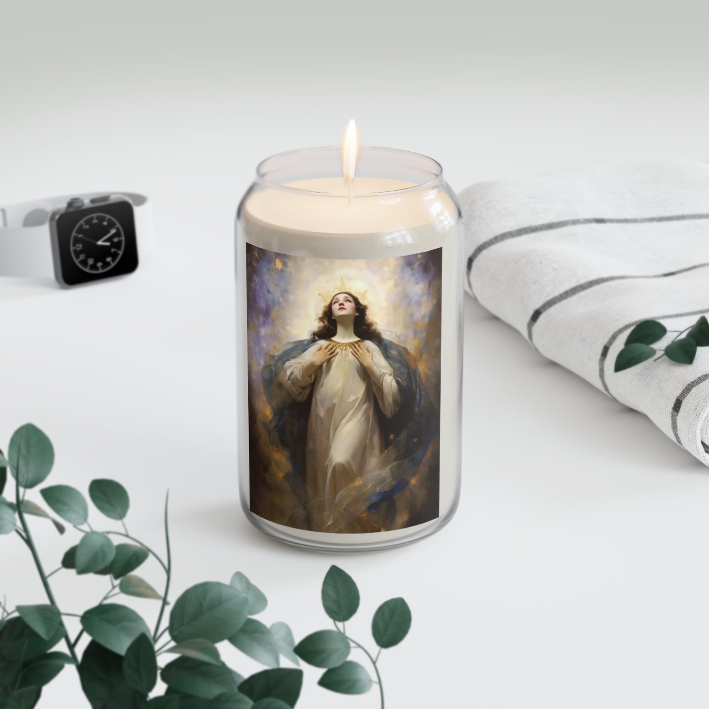 The Assumption of Mary  - Scented Prayer Candle, 13.75oz - Tall Size - Religious Prayer Candle - Catholic Art