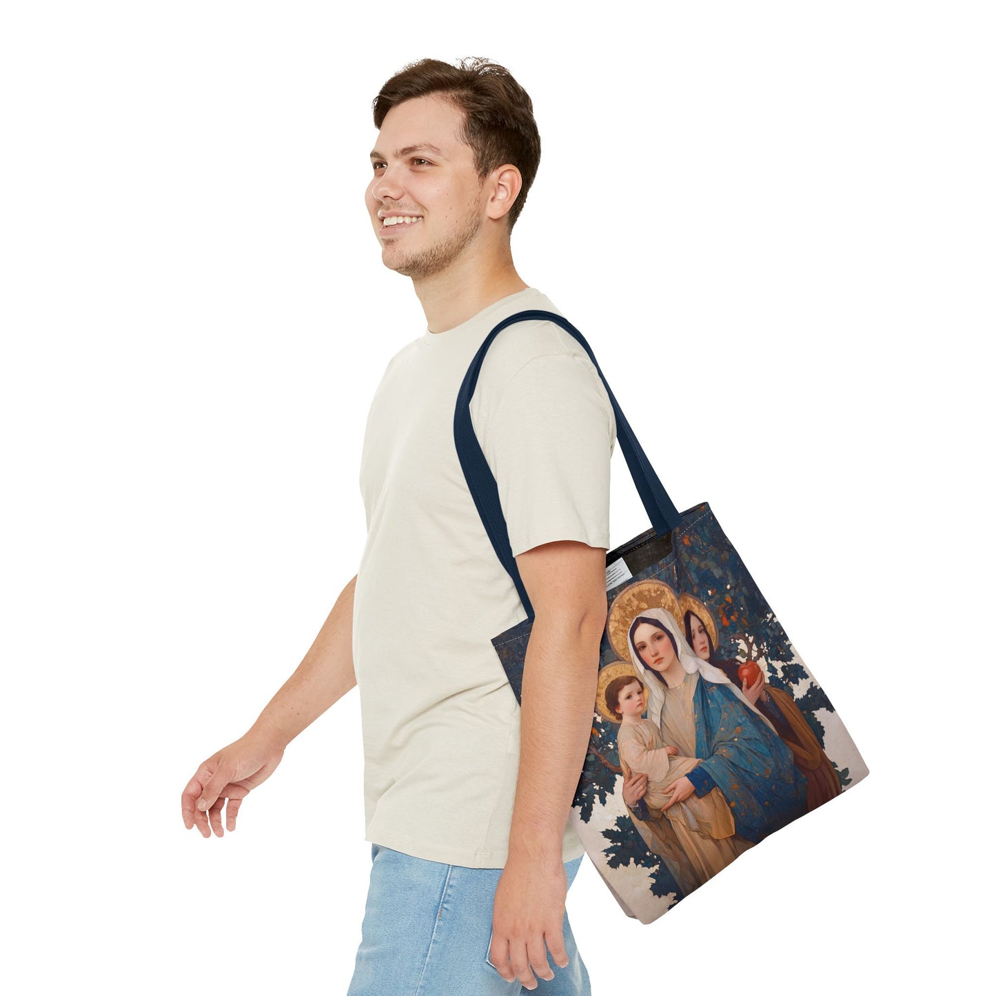 New Eve / Mary, The New Eve - Mother Mary Title - Marian Art - Tote Bag - Large Medium Small Faith Art Bag - Tote Purse