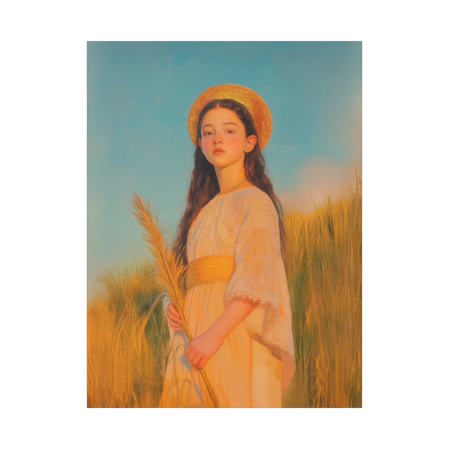 Saint Faith - Multiple Sizes - Catholic Home art - Museum Wrapped Canvas - Sanctified Souls Print - Martyr Saint