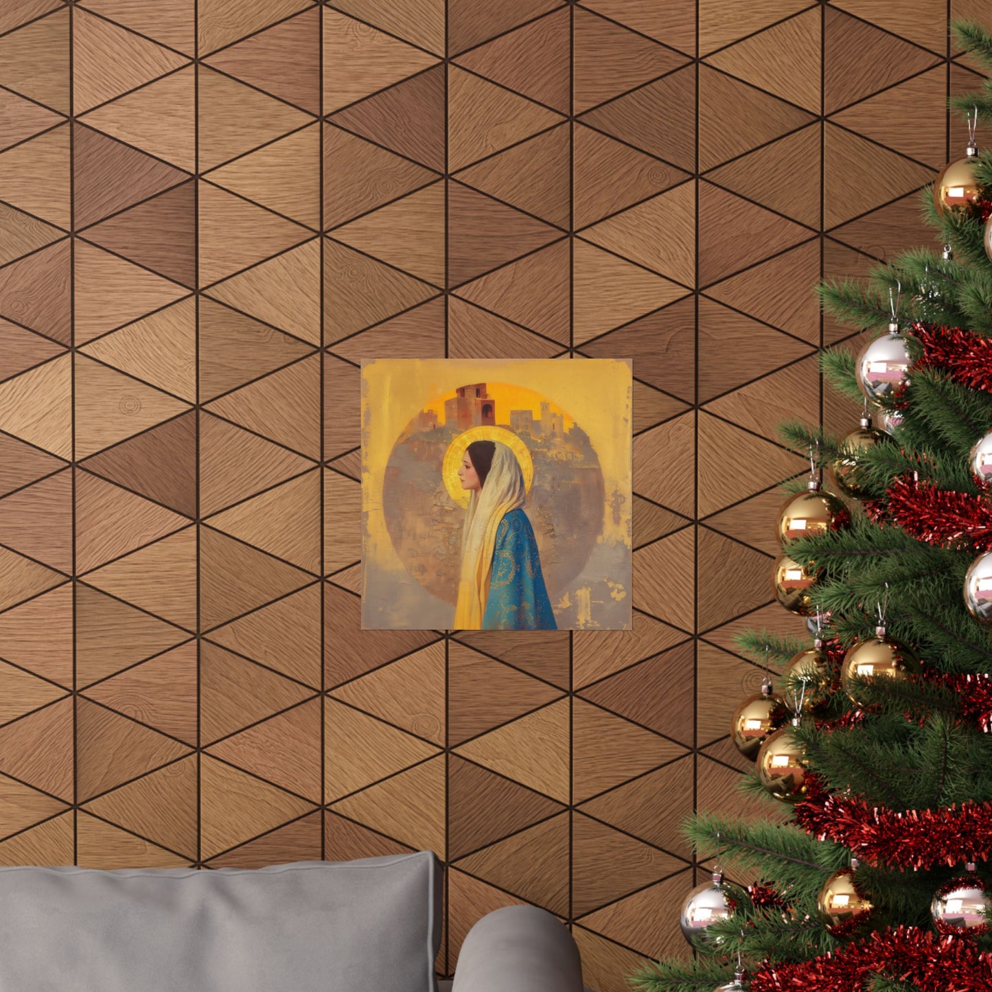 Mary of Nazareth - Mother Mary - Marian Title - Virgin Mary - Sanctified Souls Print - Multiple Sizes - Premium Matte Vertical Posters