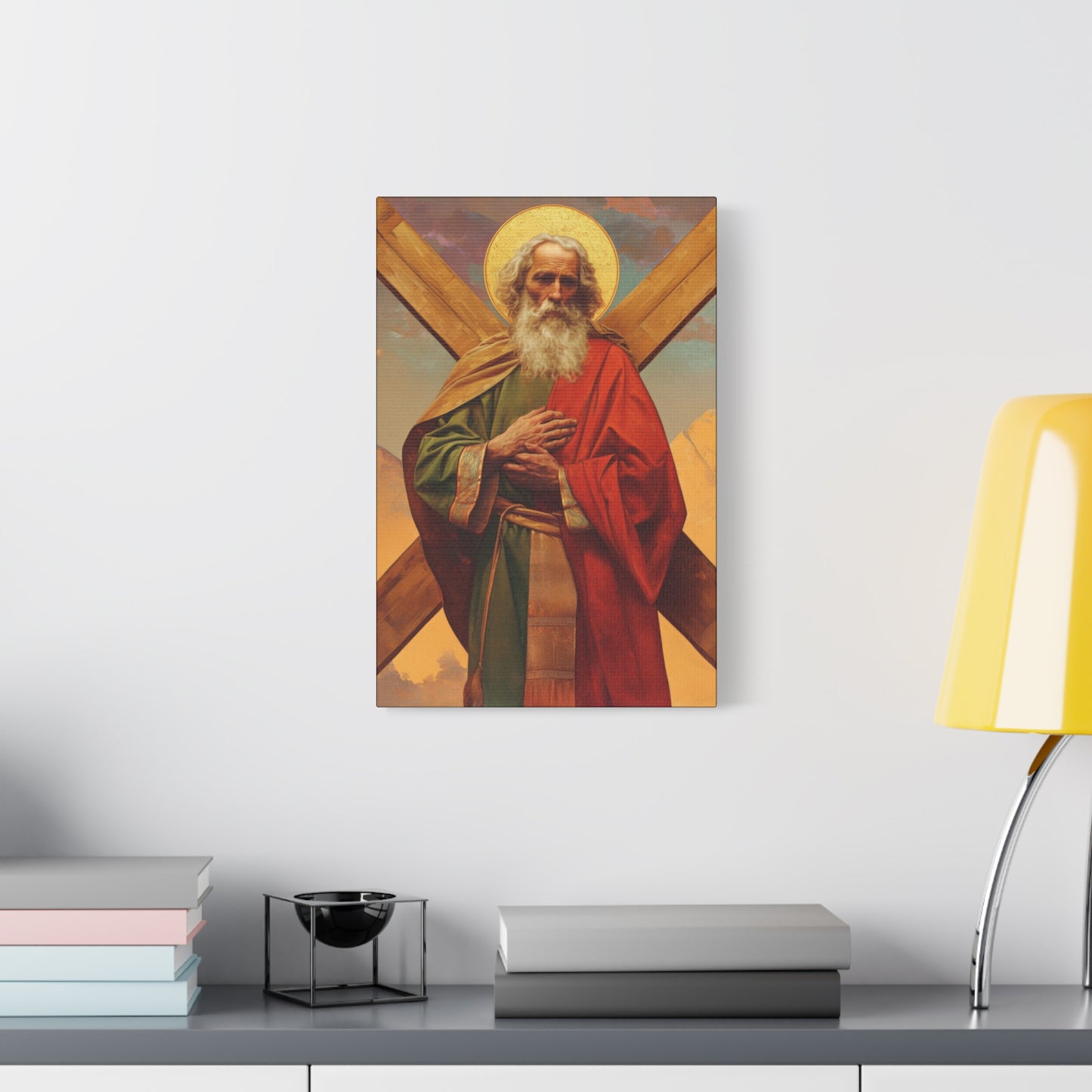 Saint Andrew the Apostle - Gallery Wrapped Canvas - Print - Religious Art for your Home - Catholic