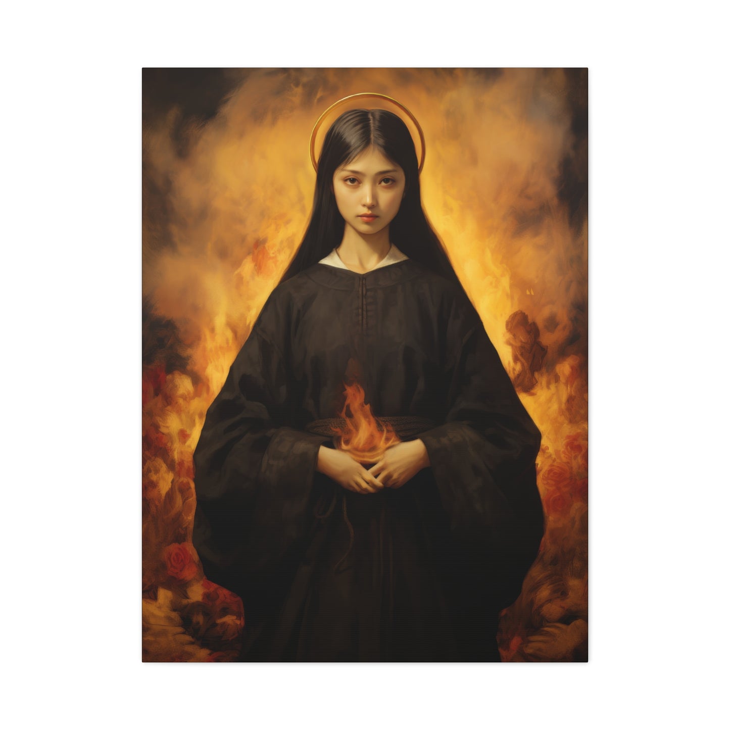 Blessed Mary Magdalen Kiota - Museum Wrapped Canvas - Print - Religious Art for your Home - Christian print - Prayer Room Catholic Saint