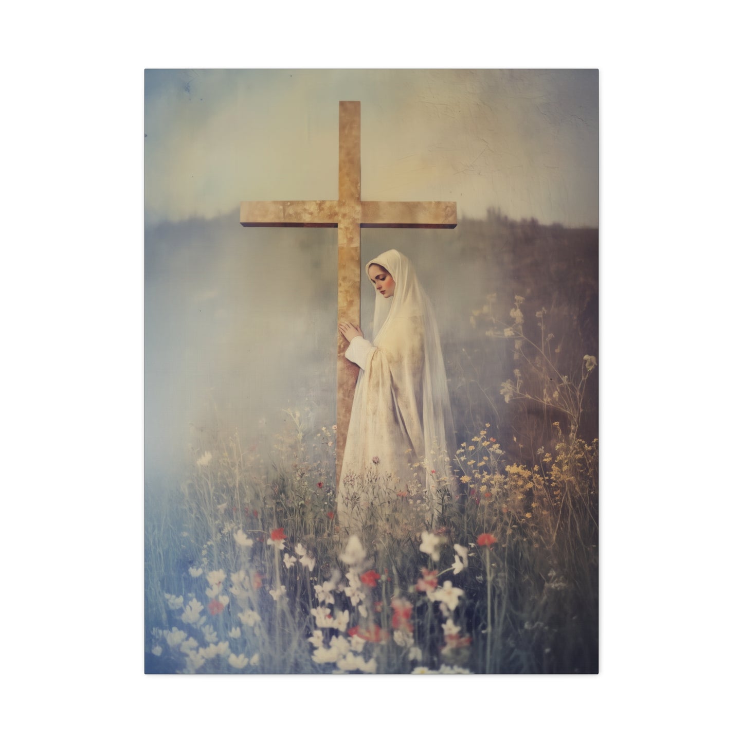 The Feast of the Exaltation of the Holy Cross - Multiple Sizes - Catholic Home art - Museum Wrapped Canvas - Sanctified Souls Print
