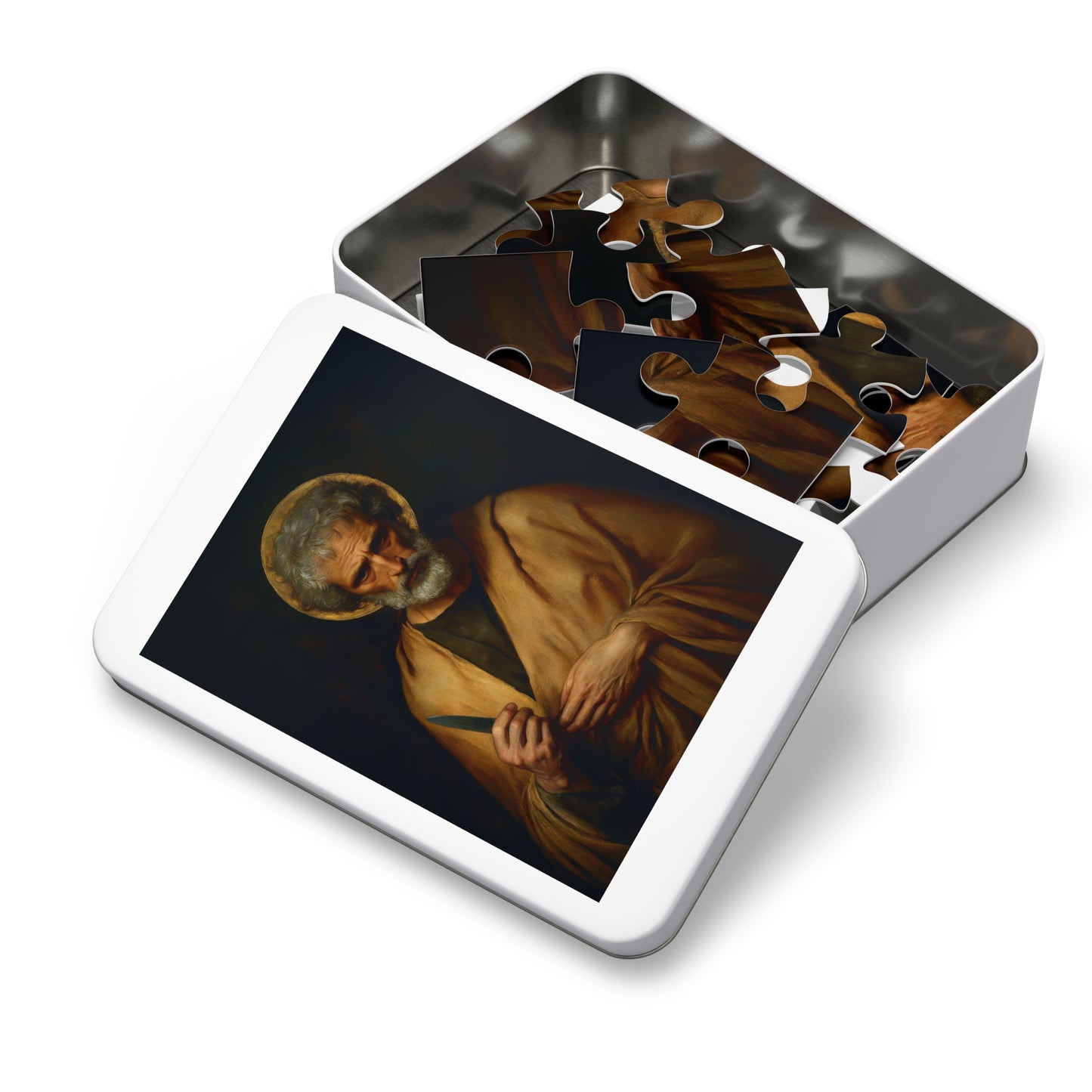 Saint Bartholomew the Apostle  - Puzzle and Keepsake Tin - Religious Jigsaw Puzzle (30, 110, 252, 500,1000-Piece) - Religious Puzzle