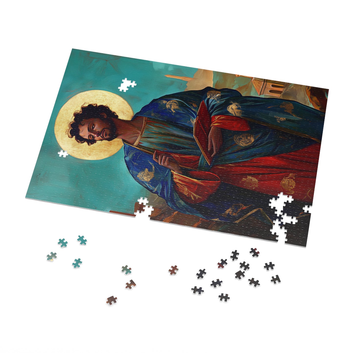 Saint Addal - Puzzle and Keepsake Tin - Religious (30, 110, 252, 500,1000) - Religious Puzzle - Gifts for Catholic Families