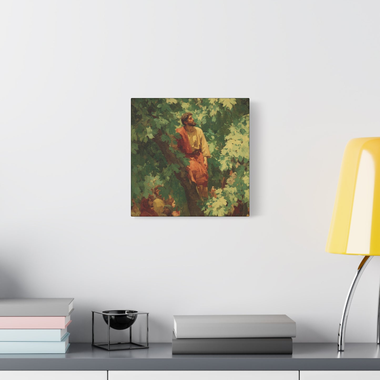 Zacchaeus - Gallery Wrapped Canvas - Print - Religious Art for your Home - Catholic Art Print