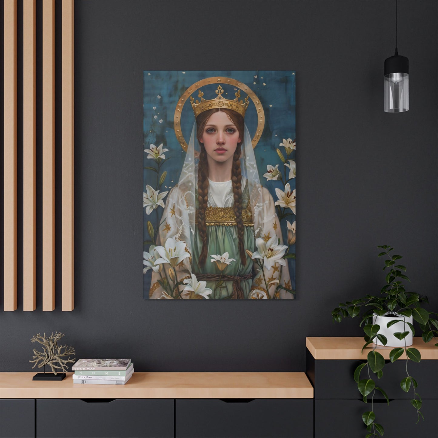 Saint Isabel of France - Museum Wrapped Canvas - Sanctified Souls Print - Religious Art - Catholic Saint