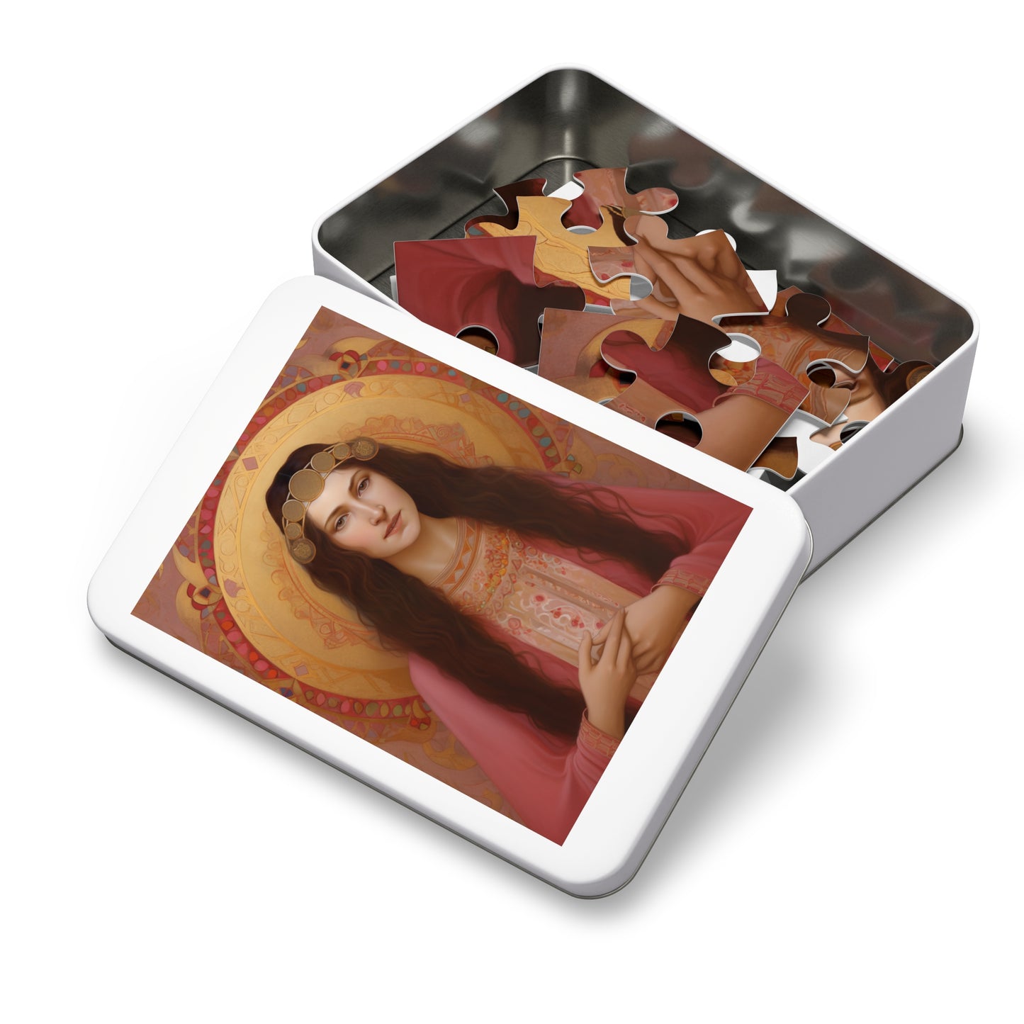 Saint Apollonia - Puzzle and Keepsake Tin - Religious Jigsaw Puzzle (30, 110, 252, 500,1000-Piece) - Religious Puzzle