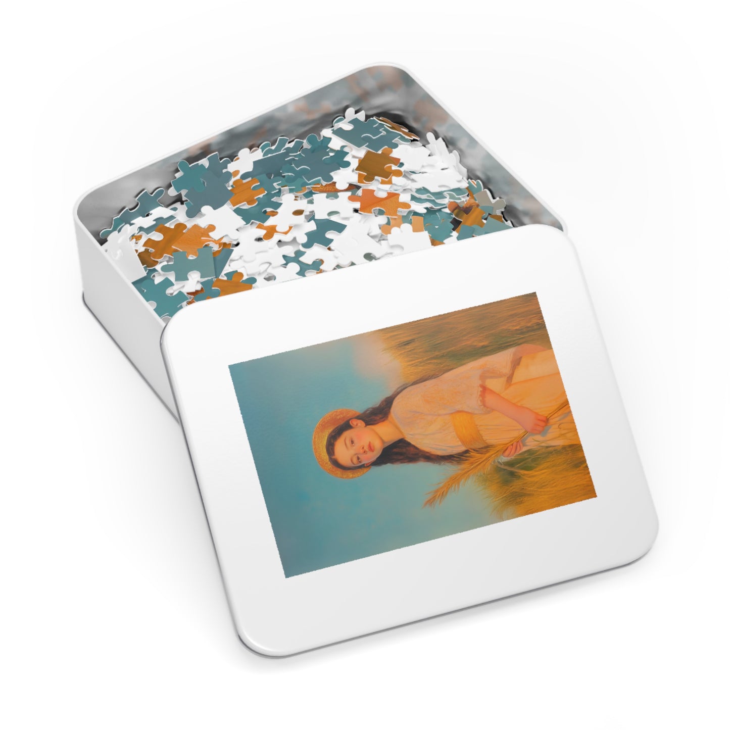 Saint Faith - Puzzle and Tin - Religious Jigsaw Puzzle (30, 110, 252, 500,1000) - Gift Catholic Families - Martyr of the Church