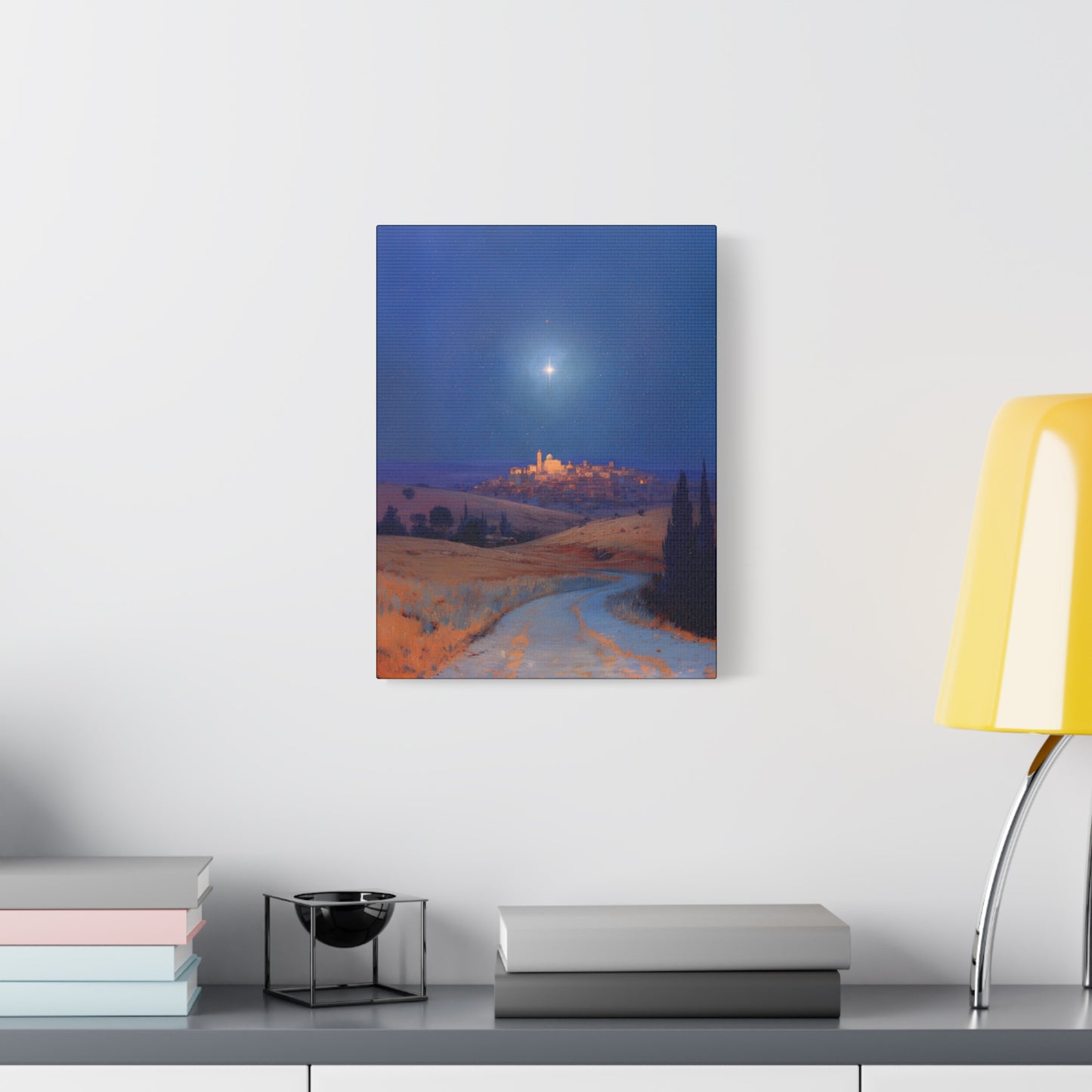 Bethlehem Wrapped in the Light of His Coming - Gallery Wrapped Canvas - Print - Religious Art for your Home - Catholic