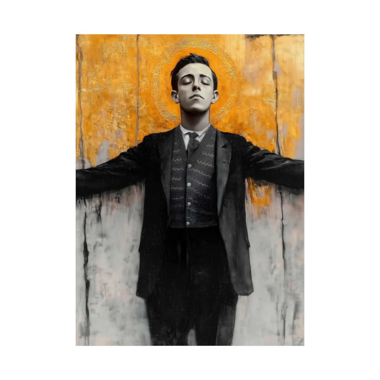 Blessed Miguel Pro - Sanctified Souls Print - Multiple Sizes - Premium Matte Vertical Posters - Catholic Saint art - Prayer Room Print
