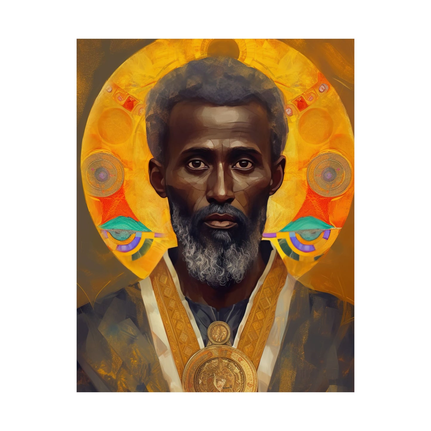 Saint Frumentius - Sanctified Souls Print - Multiple Sizes - Premium Matte Vertical Posters