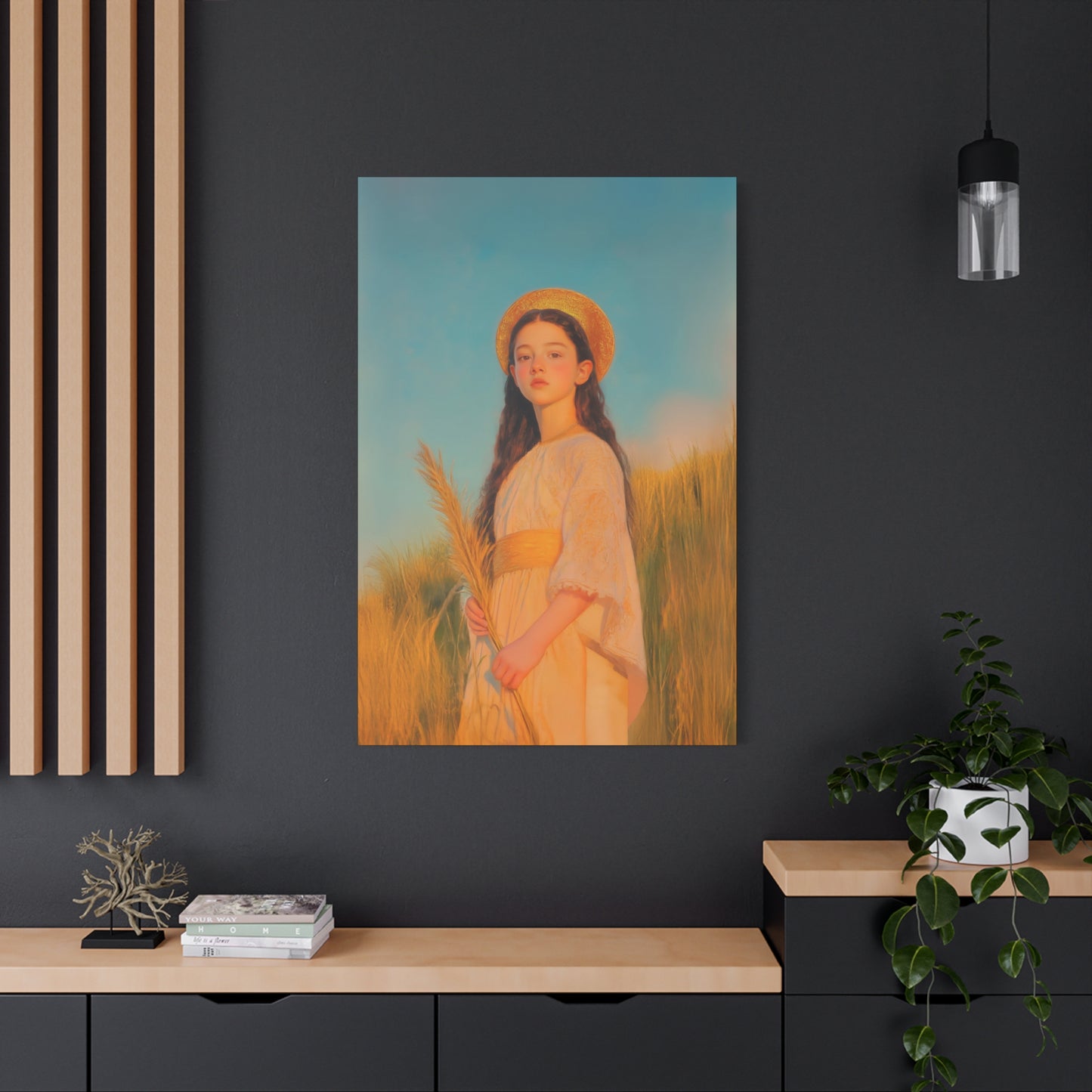 Saint Faith - Multiple Sizes - Catholic Home art - Museum Wrapped Canvas - Sanctified Souls Print - Martyr Saint