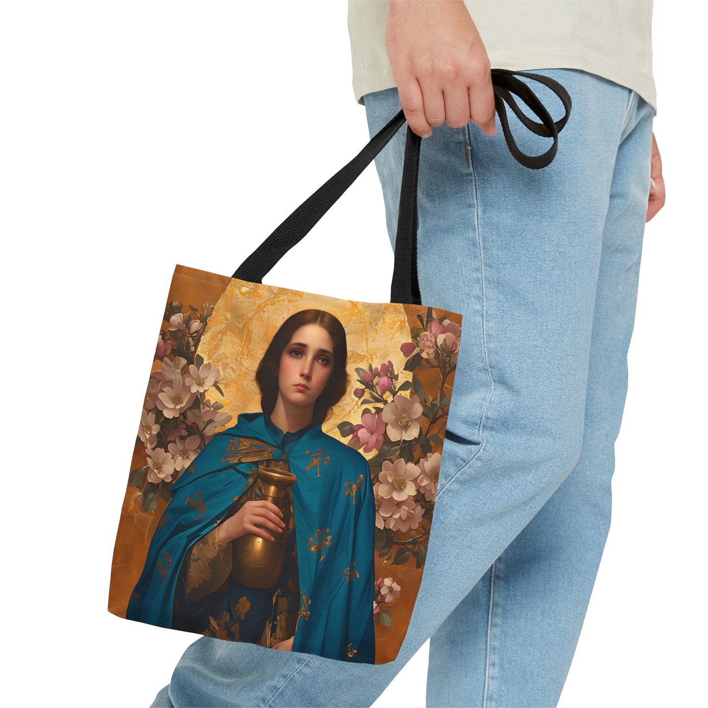 Saint Anastasia the Patrician of Alexandria Tote Bag - Three sizes - Large Medium Small Faith Art Bag - Catholic purse - Double Sided