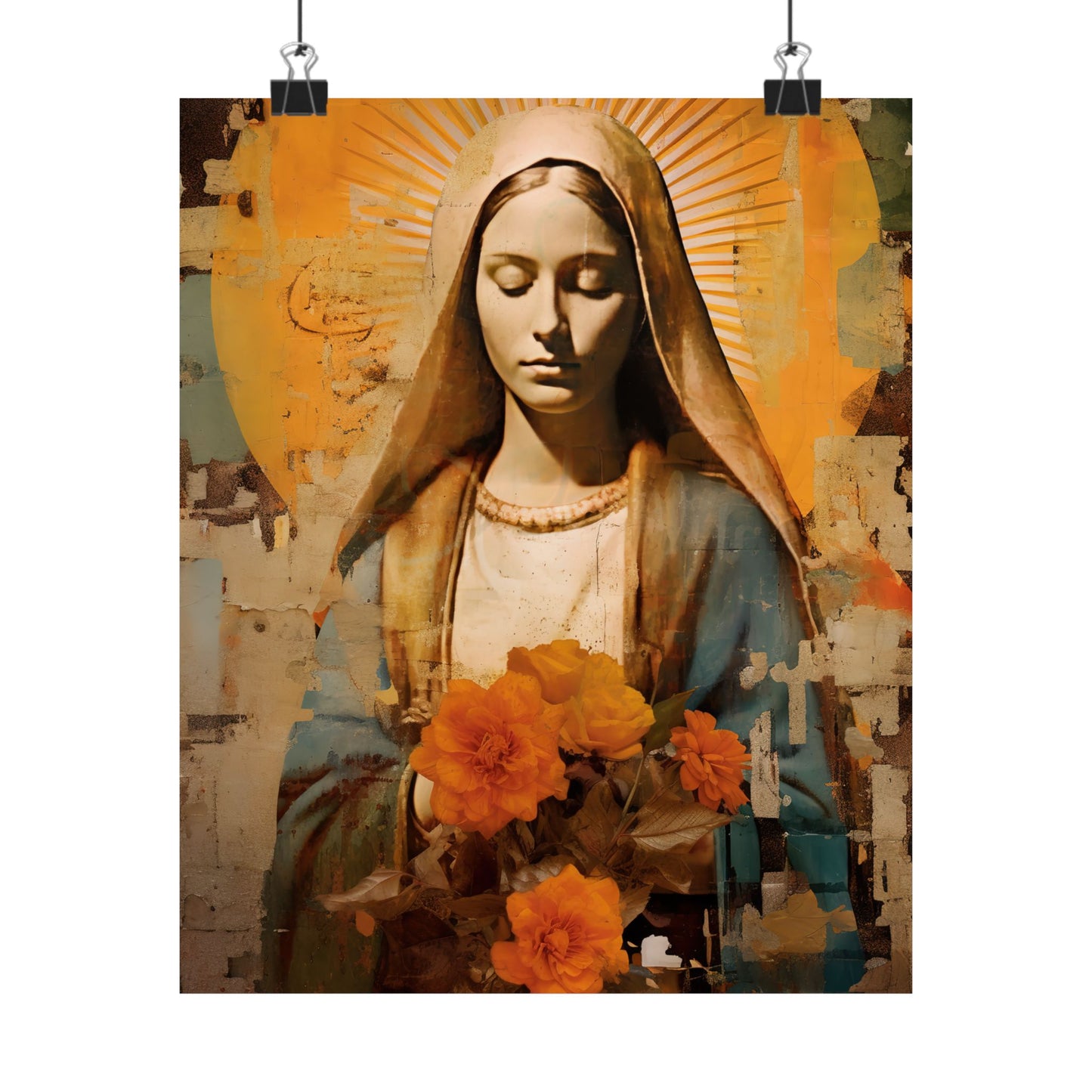Blessed and Beloved : Mary in Art - Sanctified Souls Print - Multiple Sizes - Premium Matte Vertical Posters - Virgin Mary