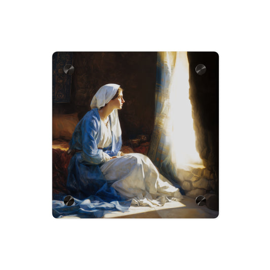 Mary's Yes - Quiet Fiat - Mother Mary - Marian Art - Wall Art Panel - Ready to Hang Acrylic Print - Saint Art - Catholic Art