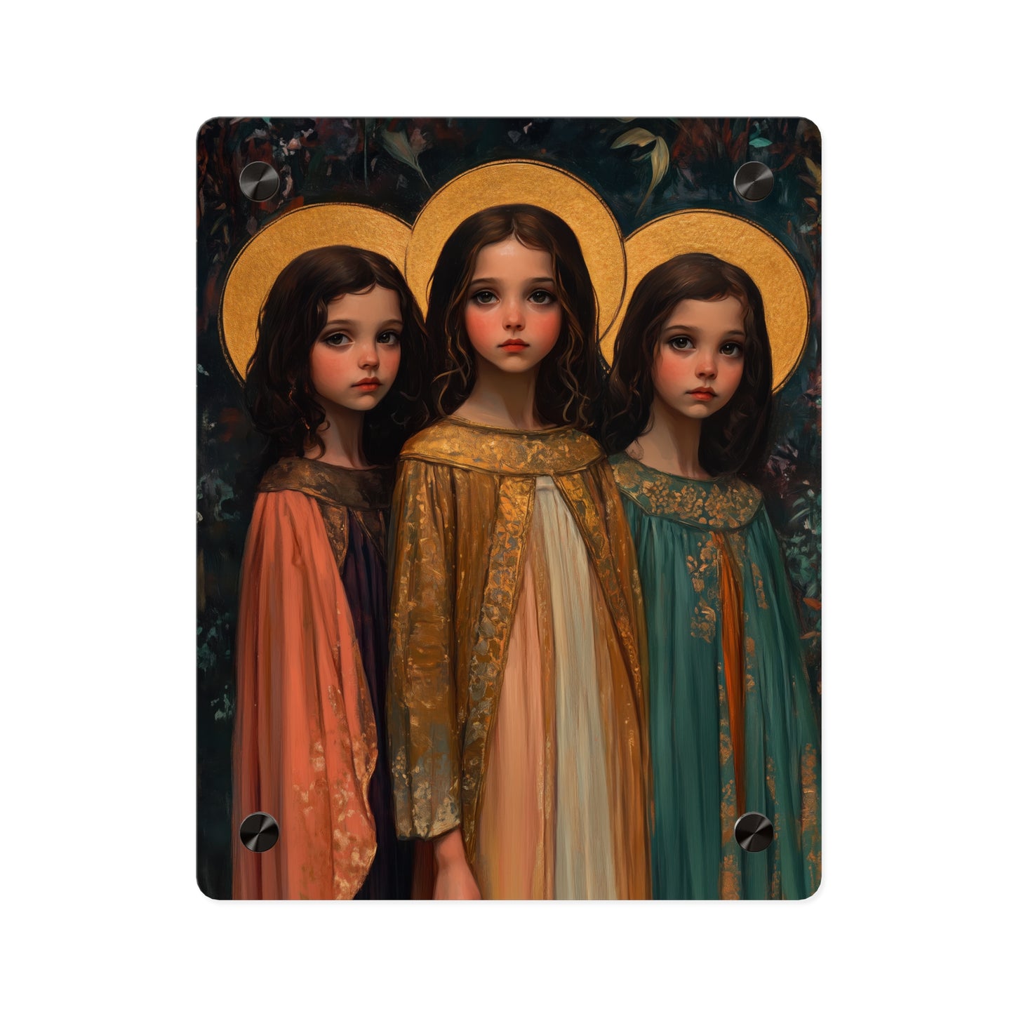 Saints Faith, Hope and Charity Acrylic Wall Art Panel - Ready to Hang Acrylic Print - Catholic Saint Art Print - Sister Art
