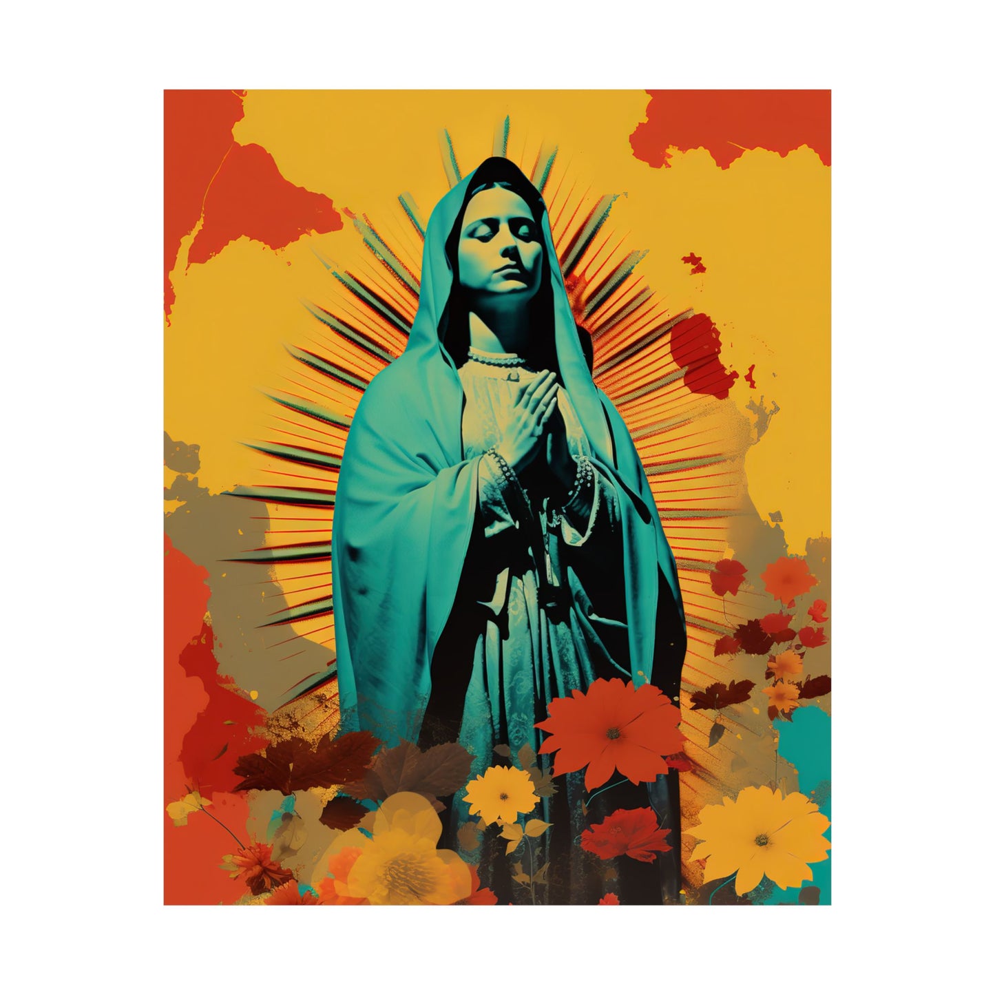 Guadalupe's Miraculous Presence  - Sanctified Souls Print - Multiple Sizes - Premium Matte Vertical Posters - Virgin Mary