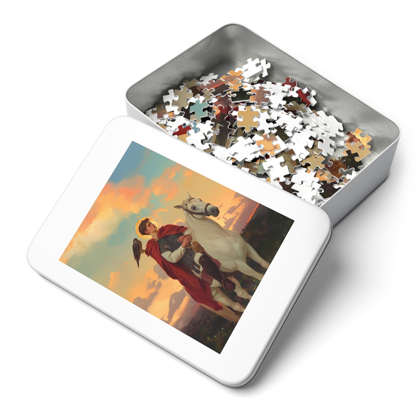 Saint Tryphon - Puzzle & Keepsake Tin - Religious Jigsaw Puzzle (30, 110, 252, 500,1000-Piece)