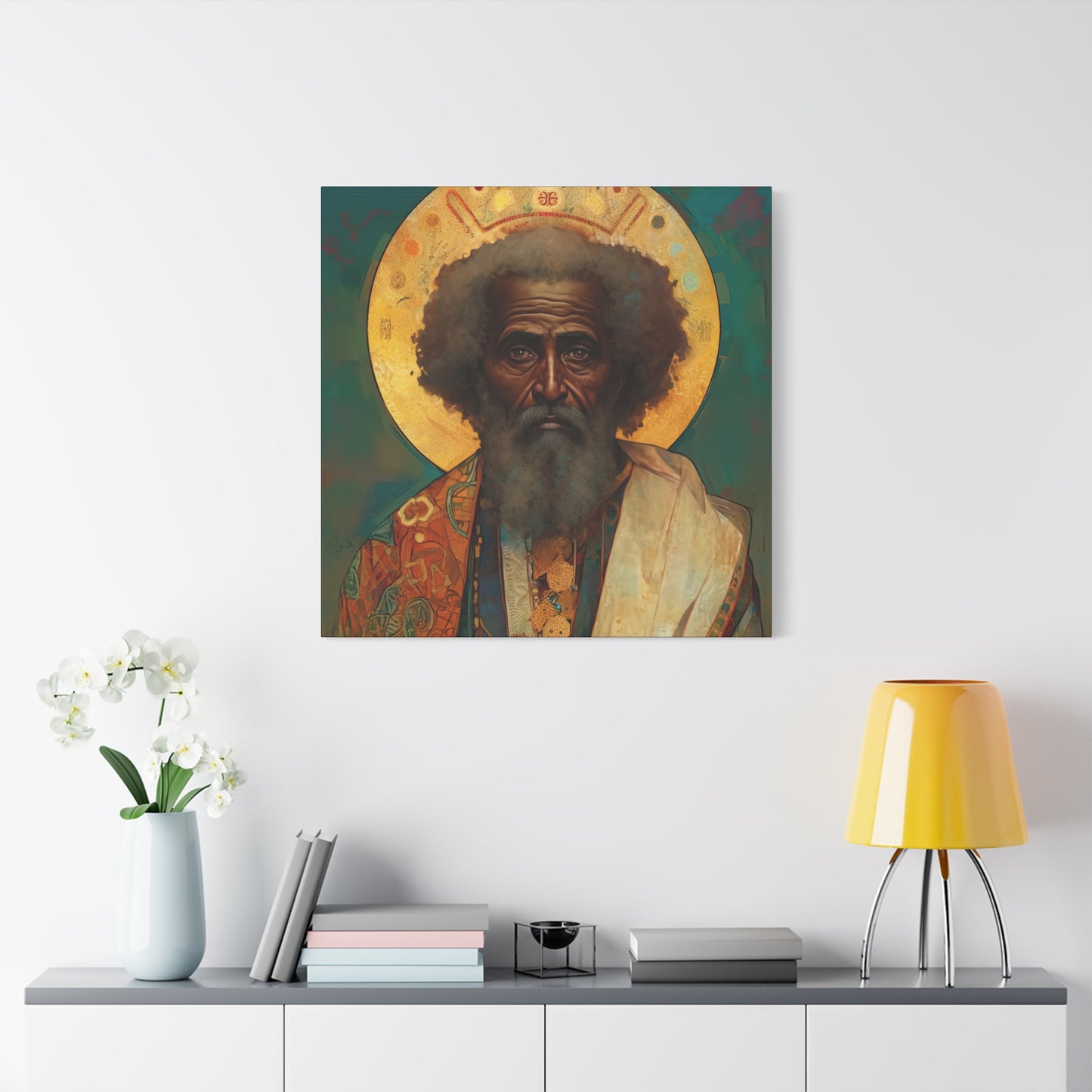 Saint Moses - Museum Wrapped Canvas - Sanctified Souls Print - Religious Art for your Home