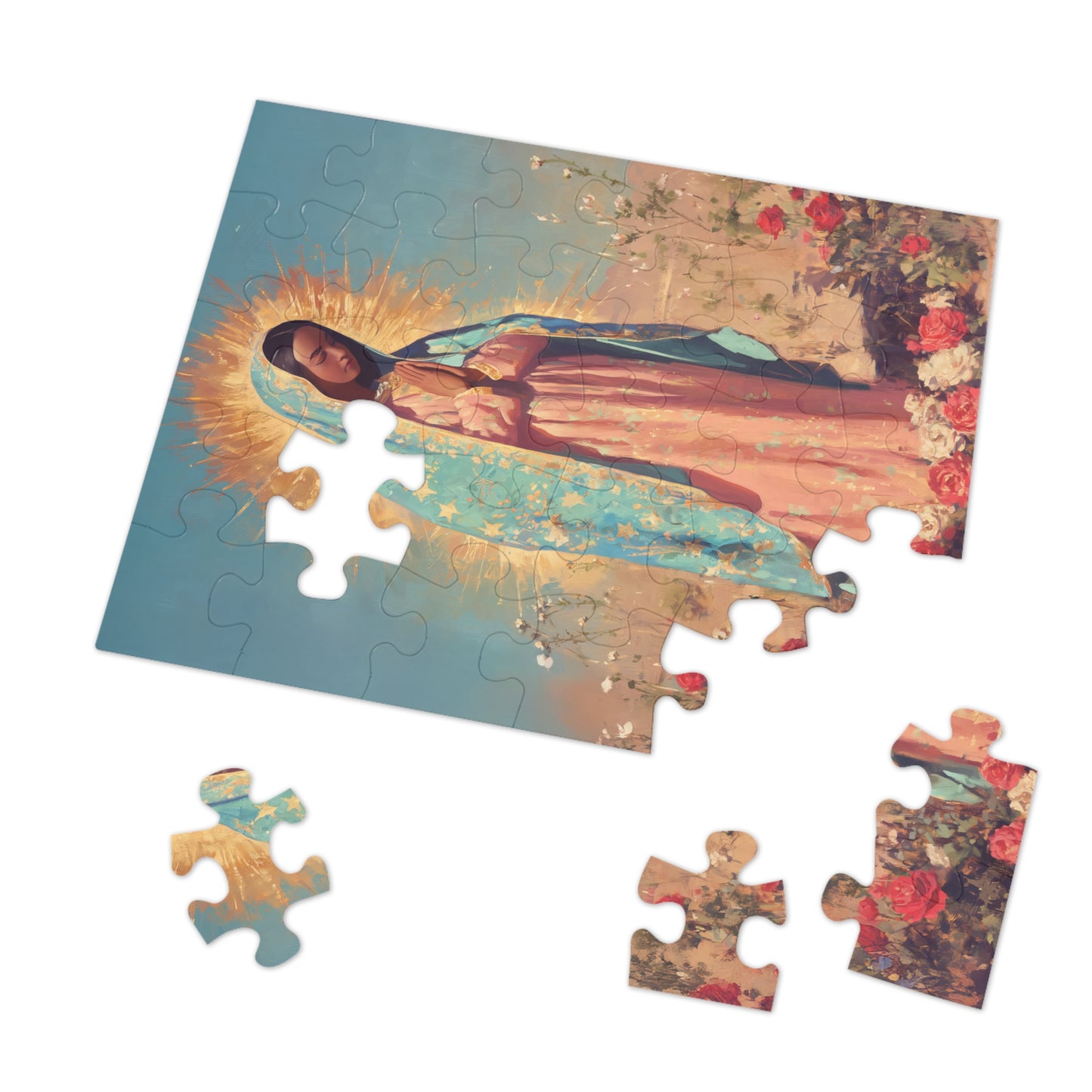 Our Lady of Guadalupe - Puzzle & Keepsake Tin - Religious Jigsaw Puzzle (30, 110, 252, 500,1000-Piece)