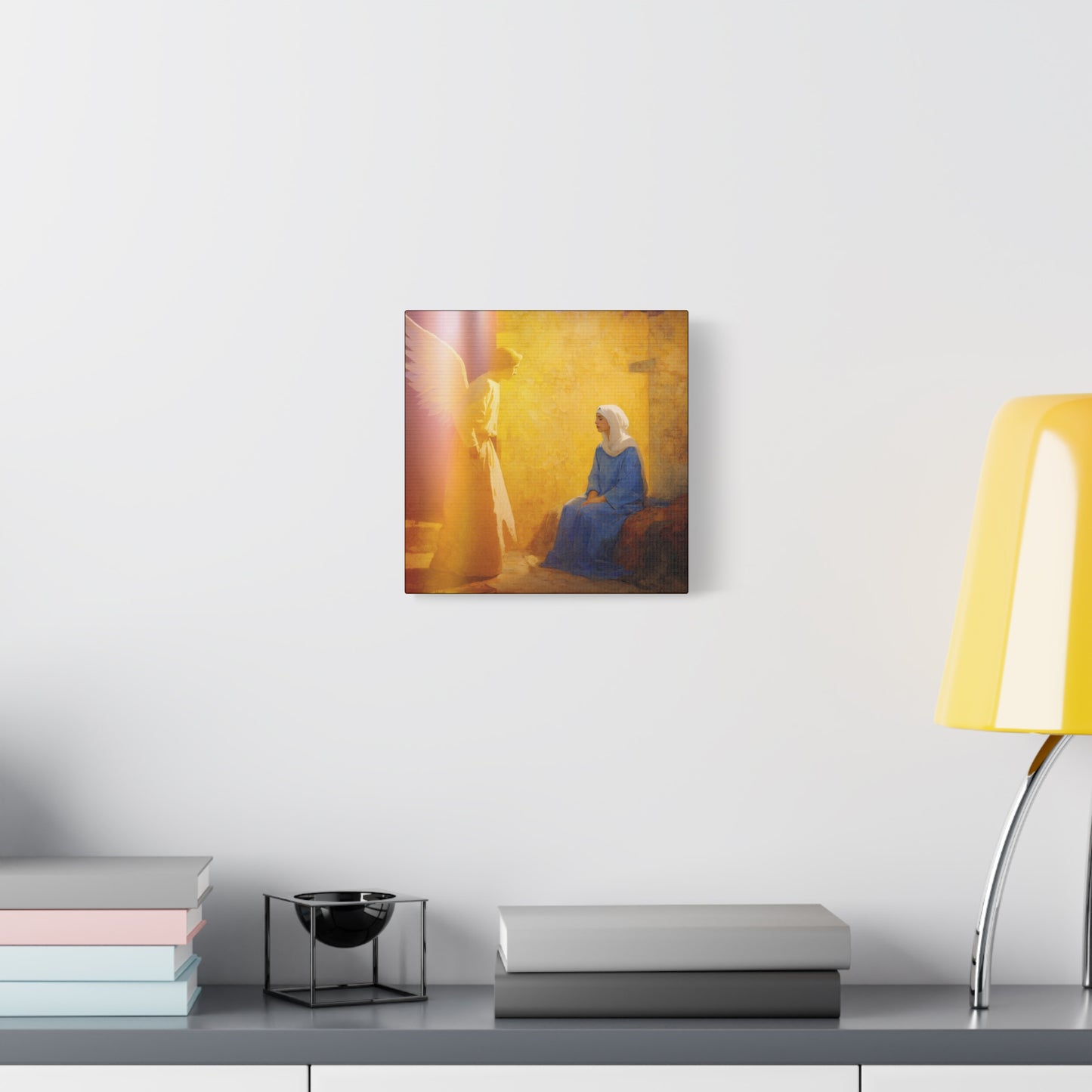 Mary's Yes - Quiet Fiat - Mother Mary - Marian Art - Gallery Wrapped Canvas - Print - Catholic Art Print