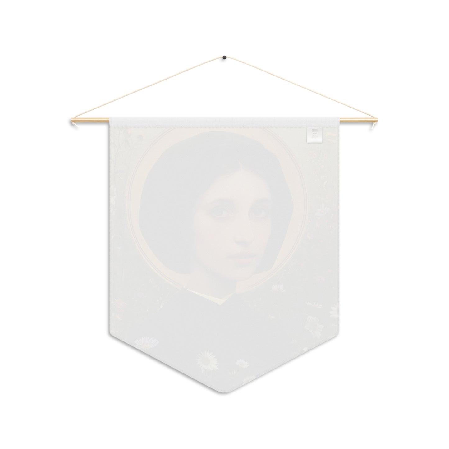 Saint Vincenza Gerosa Pennant / Banner / Wall Hanging - Prayer room art - 18" x 21" - Catholic prayer Religious Christian Gift