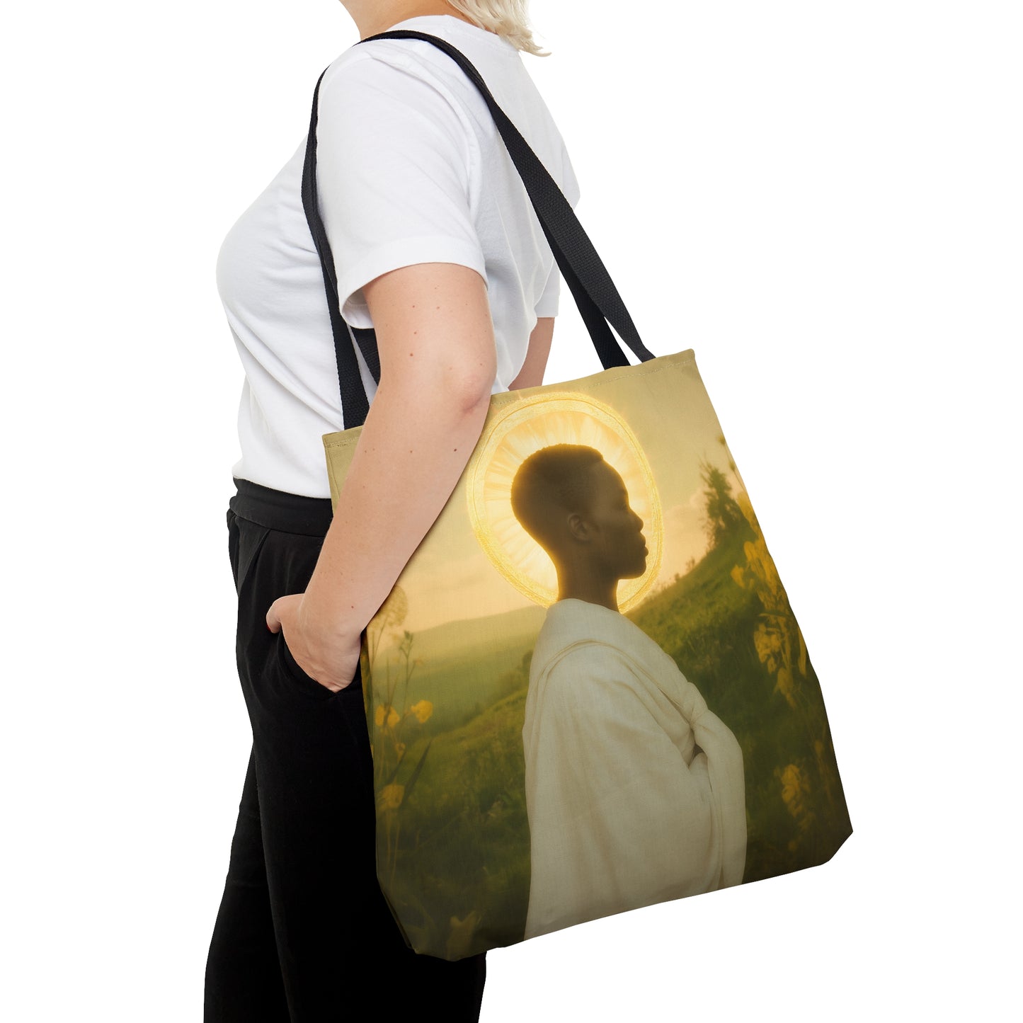 Saint Charles Lwanga - Tote Bag - Large Medium Small Faith Art Bag - Bible Study Faith Purse - Double Sided