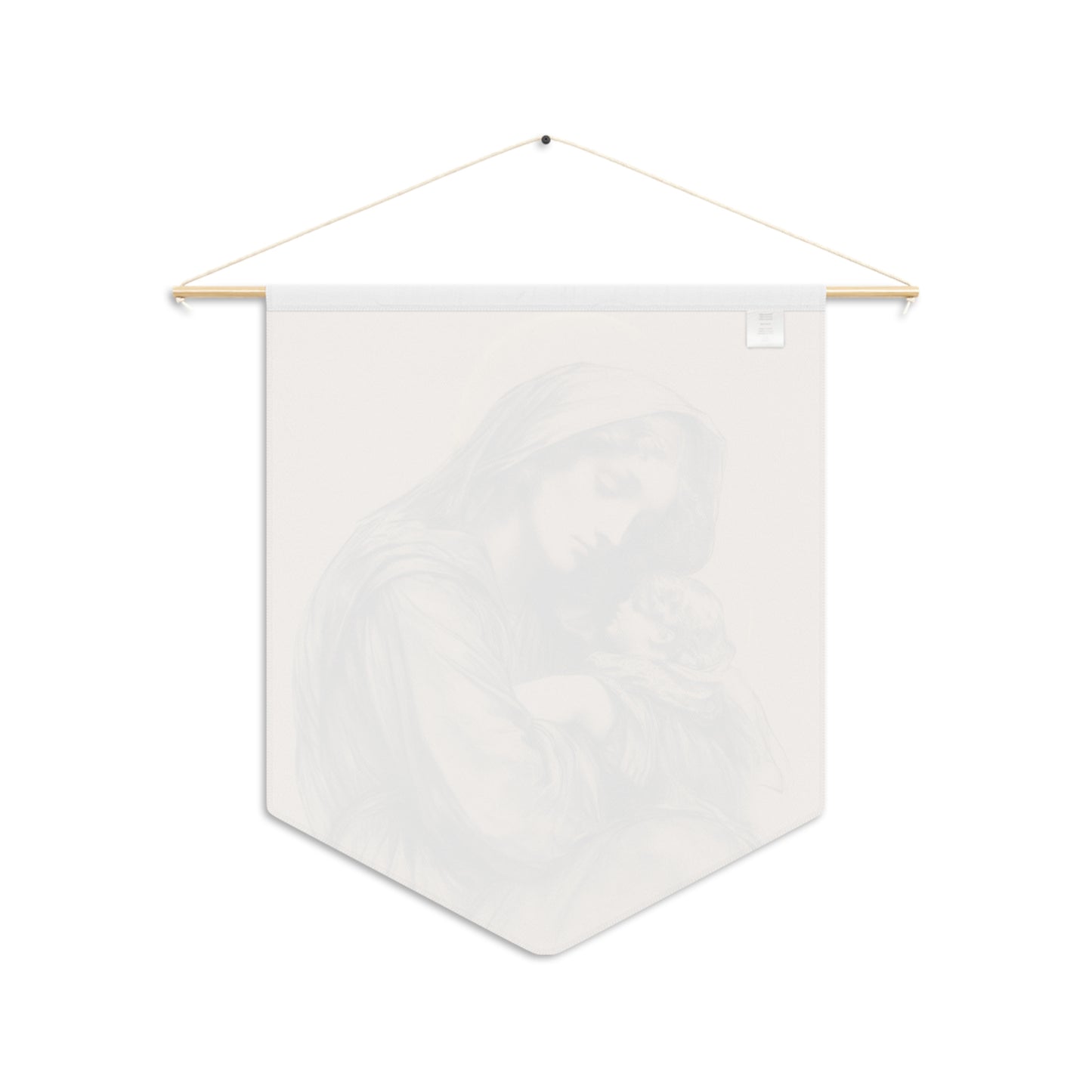 Grace Unveiled - The Nativity of the Virgin Mary Pennant / Banner / Wall Hanging - Prayer room art - 18" x 21" - Catholic prayer Religious