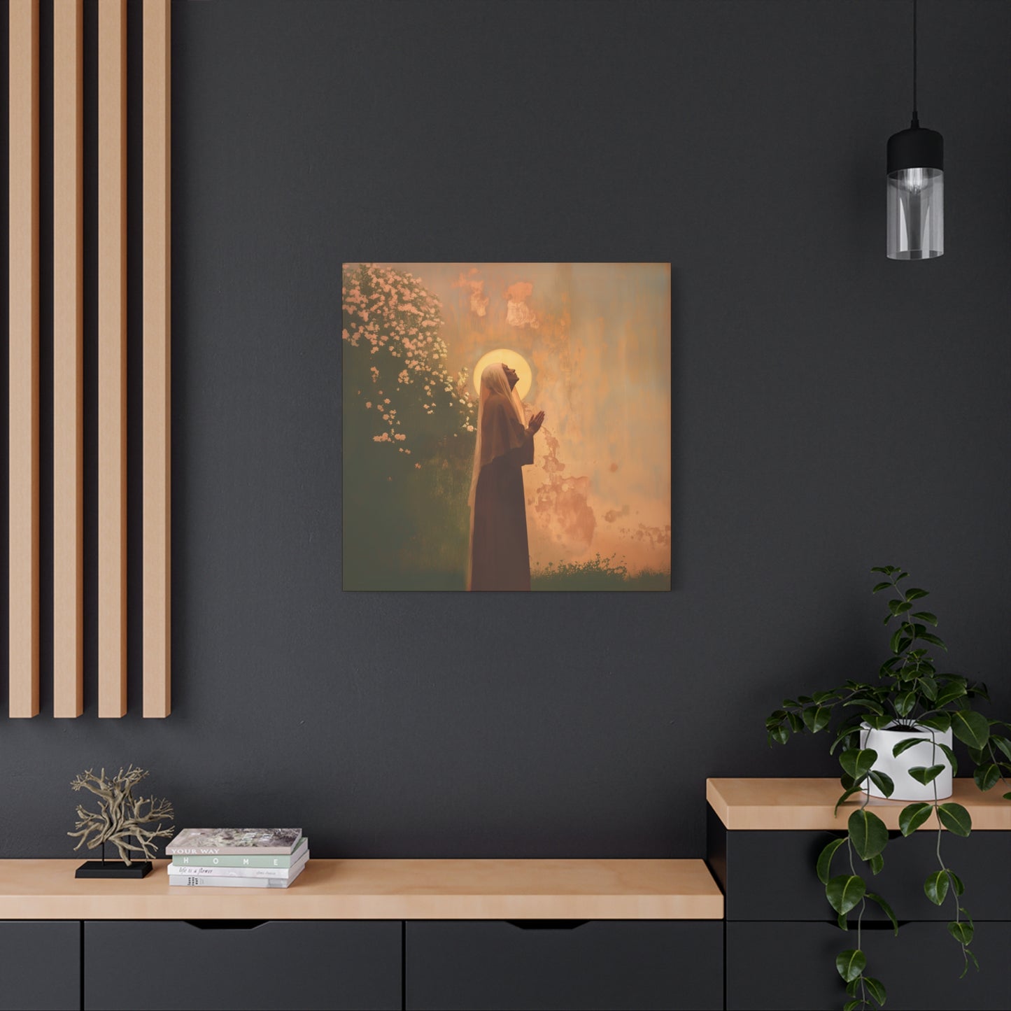Saint Monica -  Museum Wrapped Canvas - Sanctified Souls Print - Religious Art for your Home - Angel Art - Religious