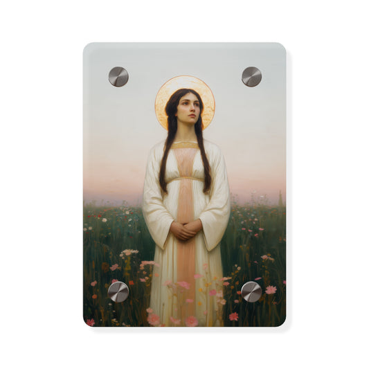 Saint Sabina Wall Art Panel - Ready to Hang Acrylic Print - Catholic Saint Art - Patron Saint Print - No Frame needed