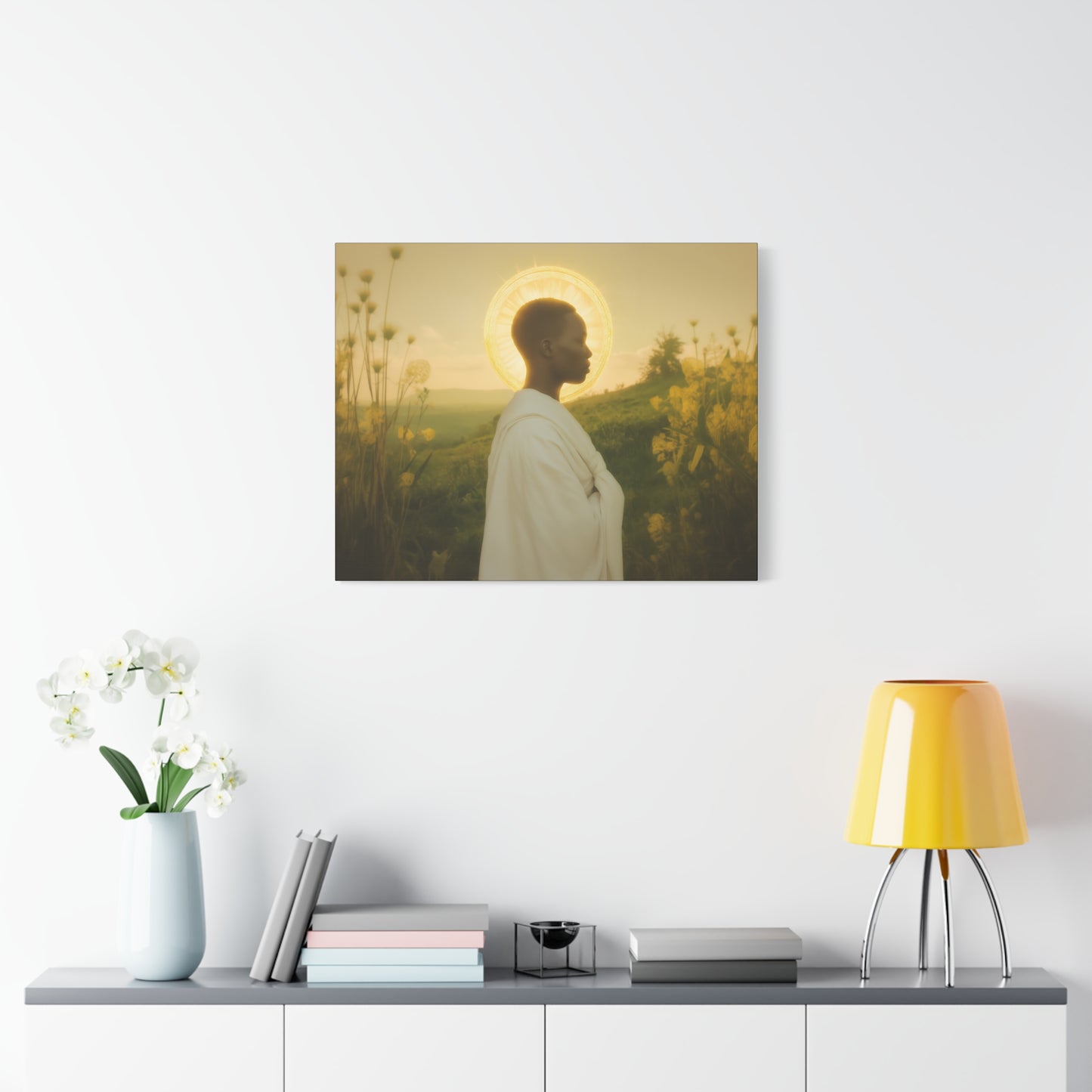 Saint Charles Lwanga -  Museum Wrapped Canvas - Sanctified Souls Print - Religious Art for your Home - Catholic Patron Saint Art
