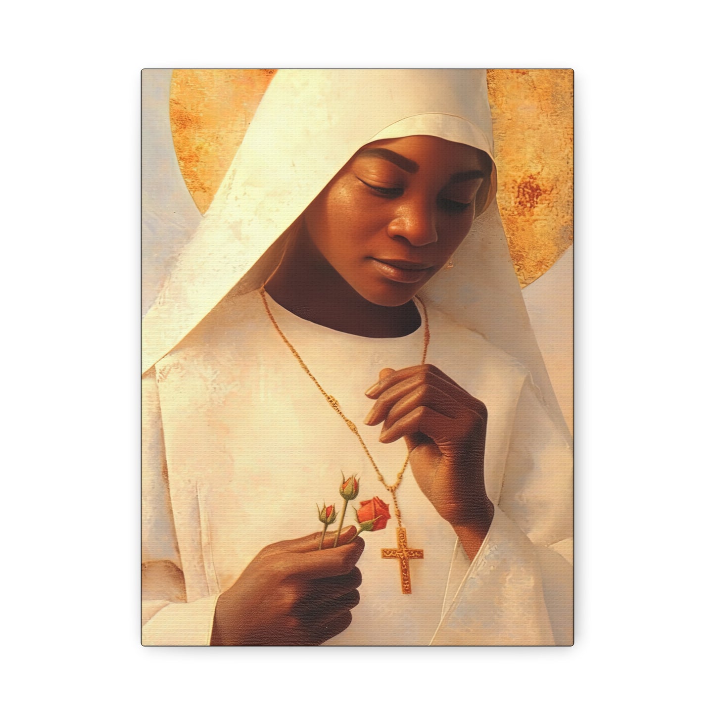 Blessed Marie-Clementine Anuarite Nengapeta - Gallery Wrapped Canvas - Print - Religious Art for your Home - Catholic art print