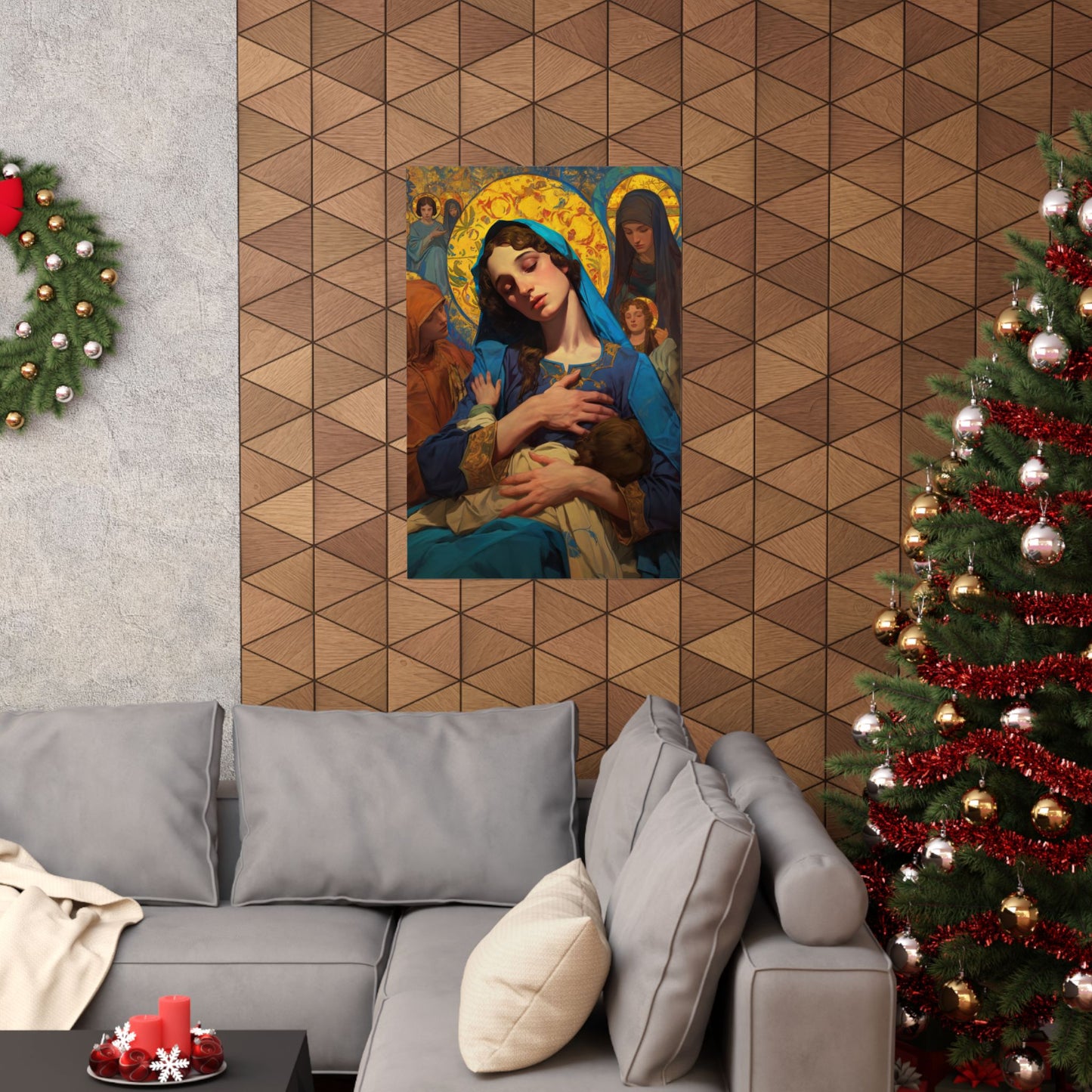 Mary - Mother of all mothers Poster Print - Sanctified Souls Print - Multiple Sizes - Premium Posters - Catholic Art - Our Lady of Le Leche